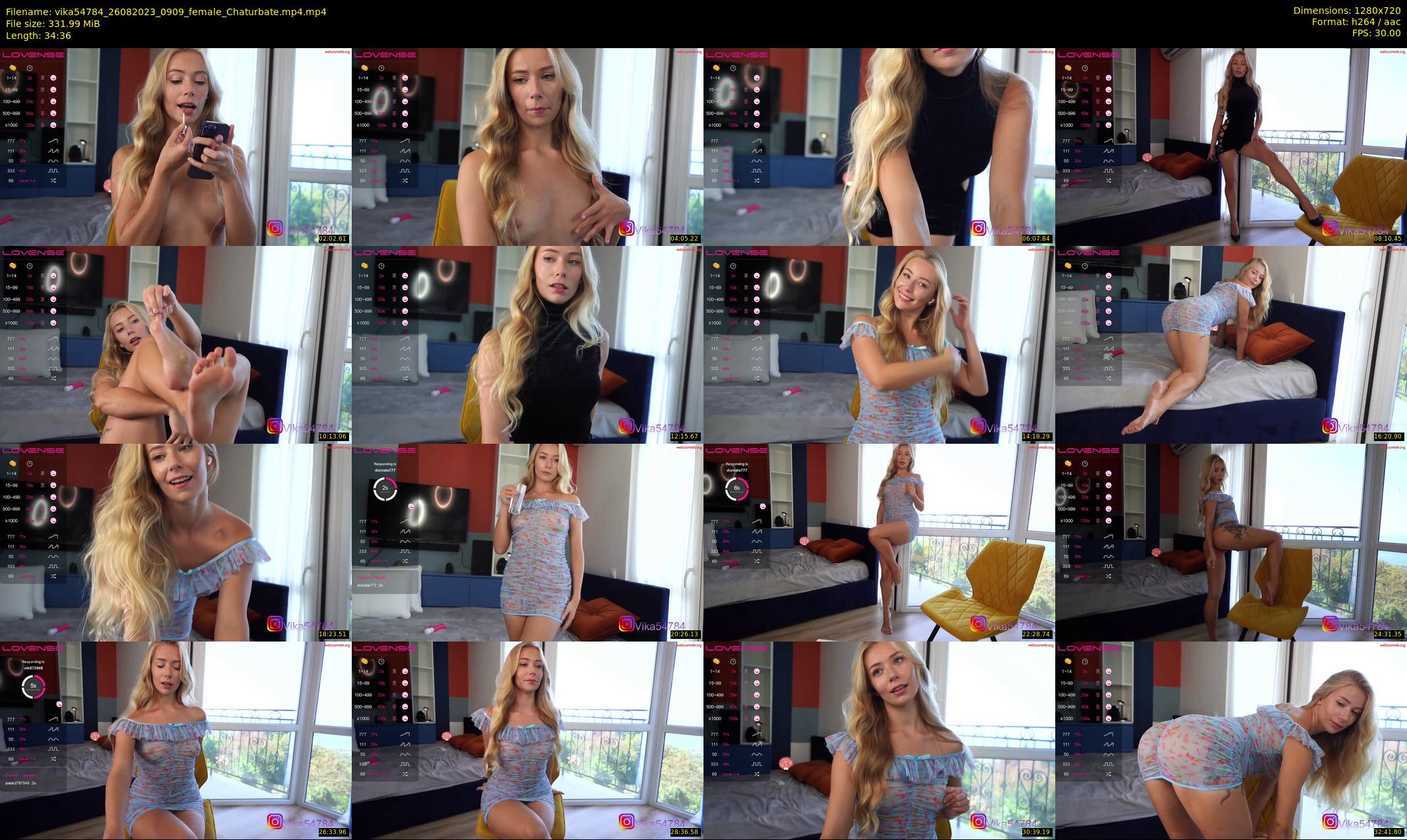 vika54784 — 35 minute Chaturbate female cam show recording, 720p, Aug 26, 2023