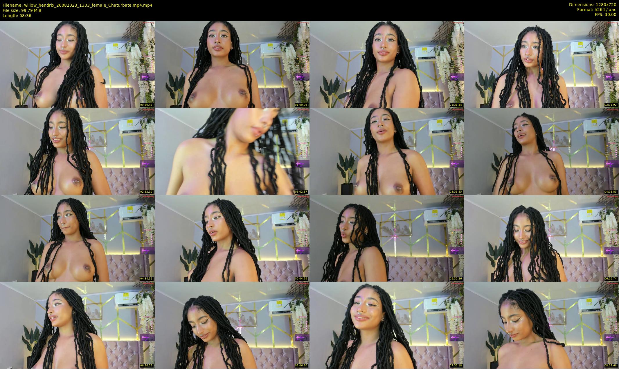 willow_hendrix — 9 minute Chaturbate female cam show recording, 720p, Aug 26, 2023