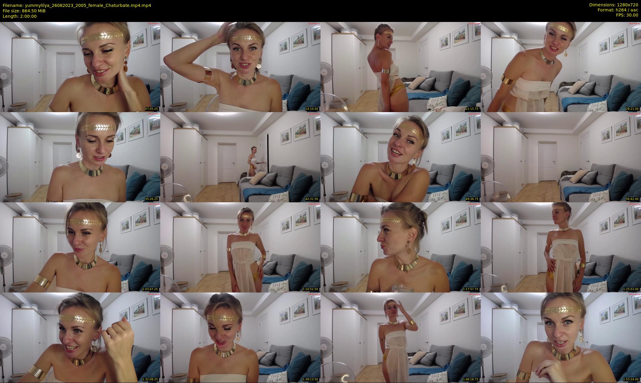 yummylilya — 120 minute Chaturbate female cam show recording, 720p, Aug 26, 2023