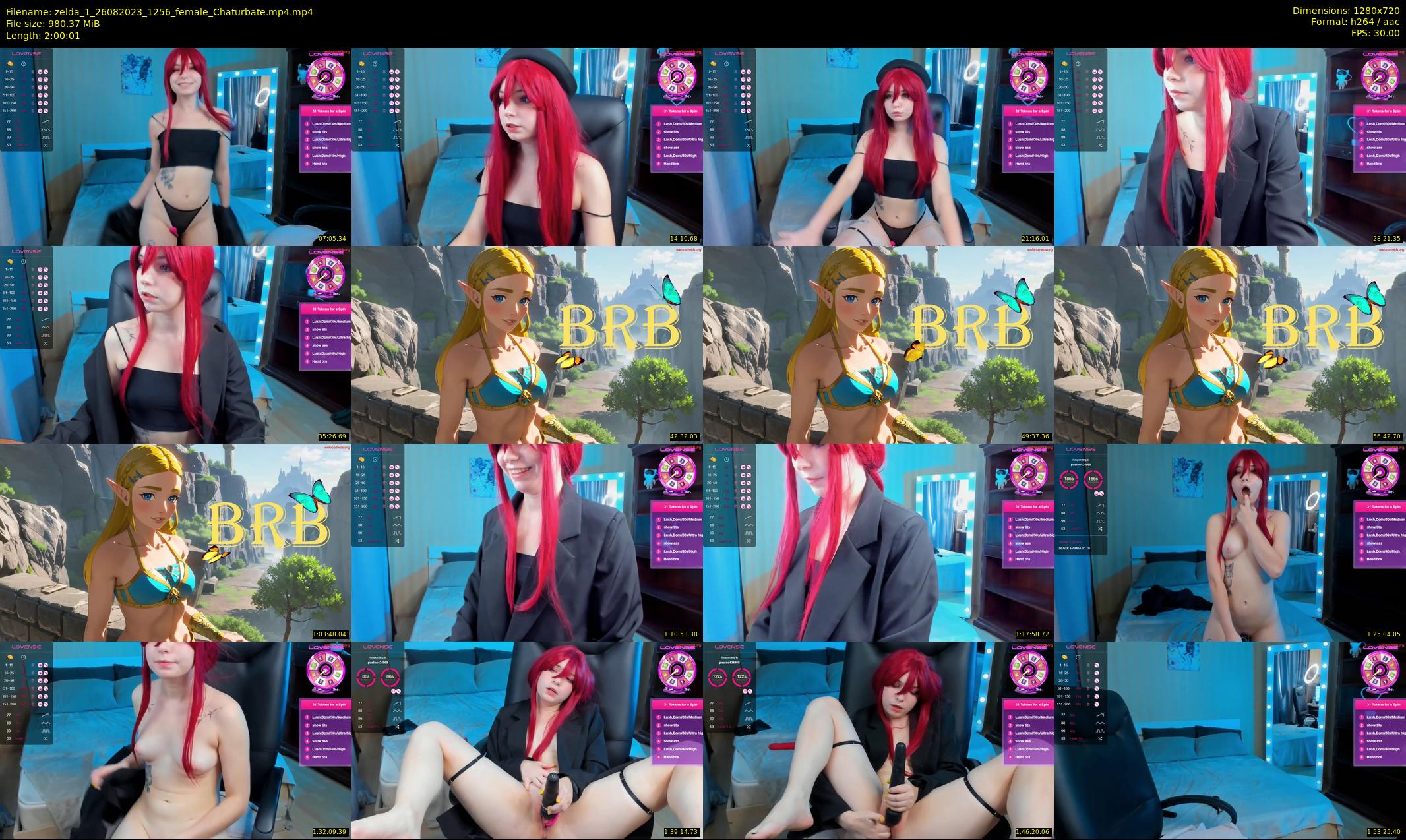 zelda_1 — 121 minute Chaturbate female cam show recording, 720p, Aug 26, 2023