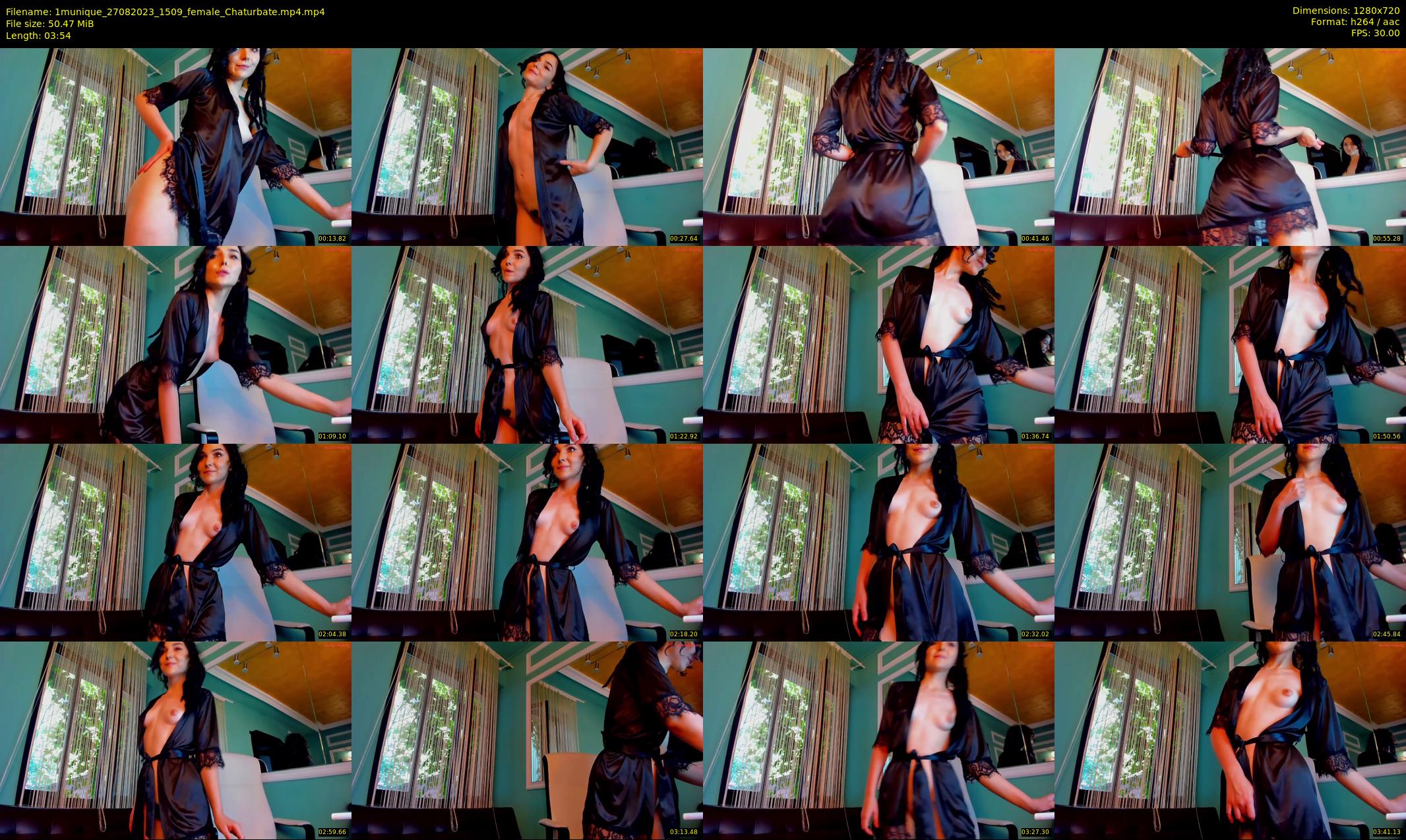 1munique — 4 minute Chaturbate female cam show recording, 720p, Aug 27, 2023