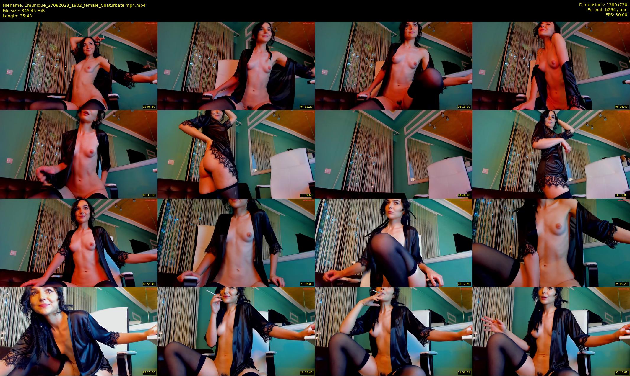 1munique — 36 minute Chaturbate female cam show recording, 720p, Aug 27, 2023
