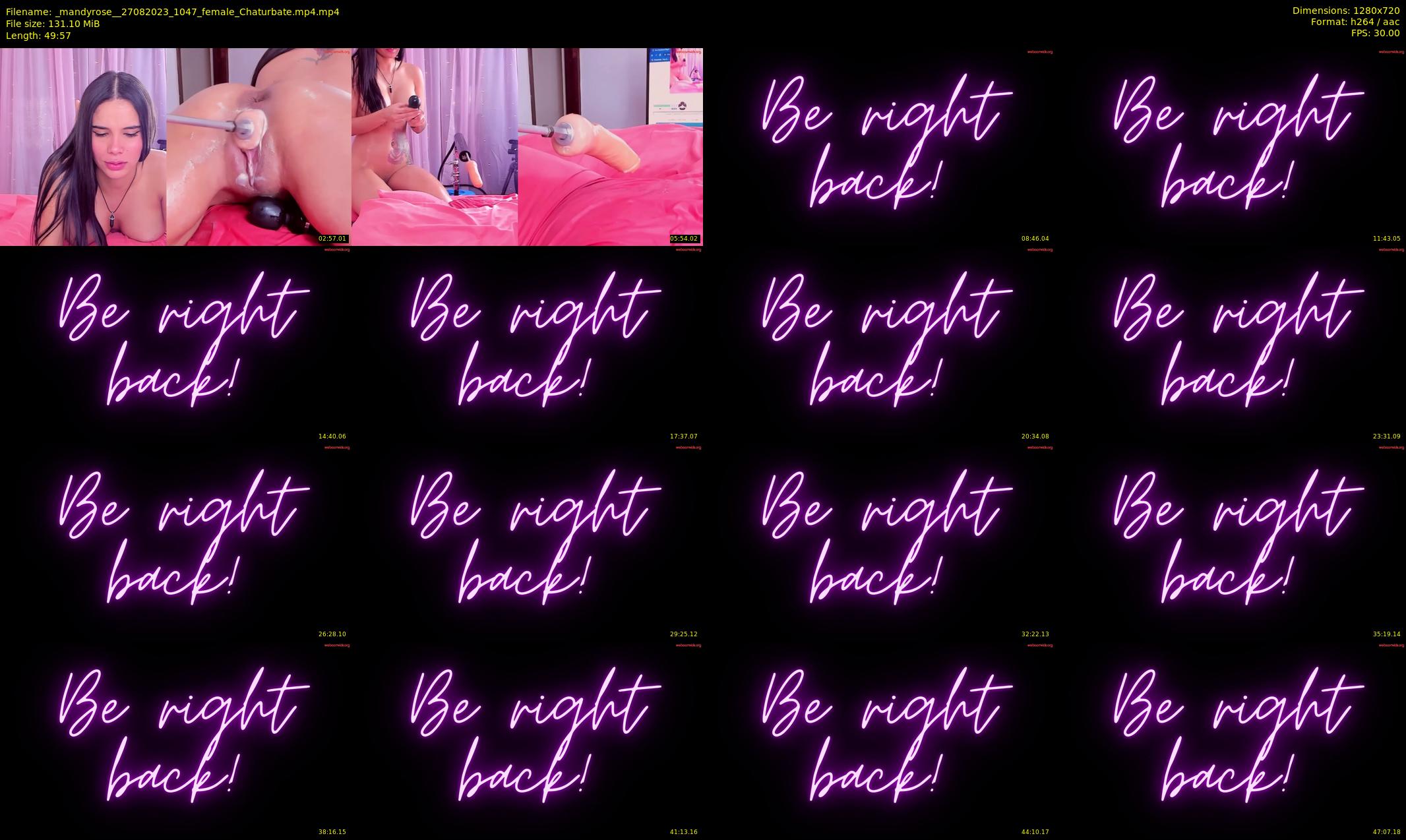 _mandyrose_ — 50 minute Chaturbate female cam show recording, 720p, Aug 27, 2023
