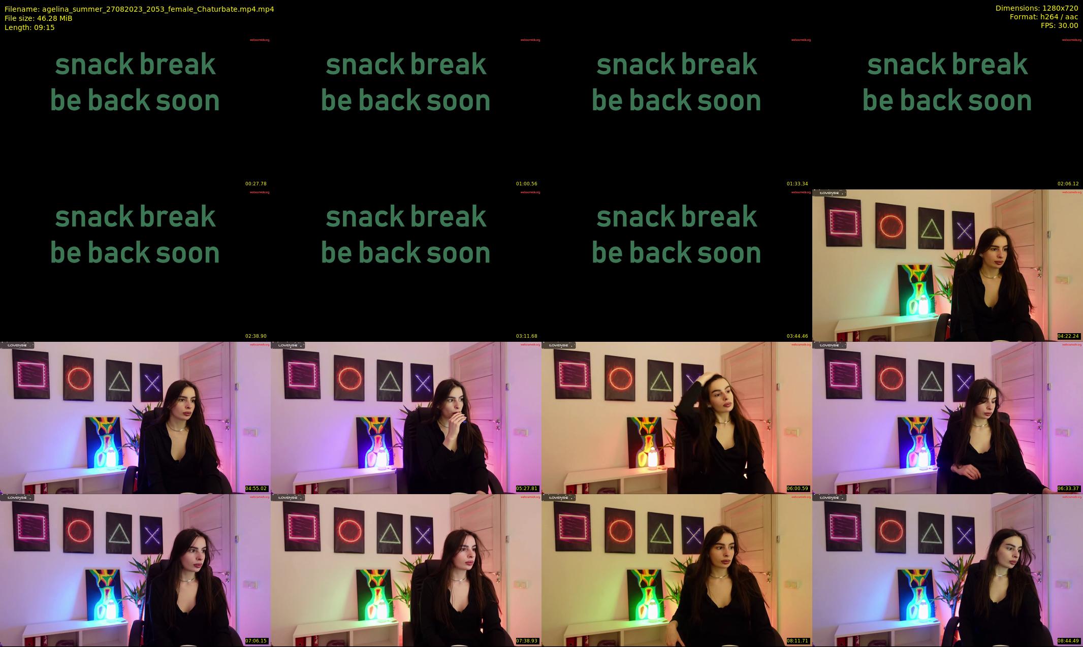agelina_summer — 10 minute Chaturbate female cam show recording, 720p, Aug 27, 2023