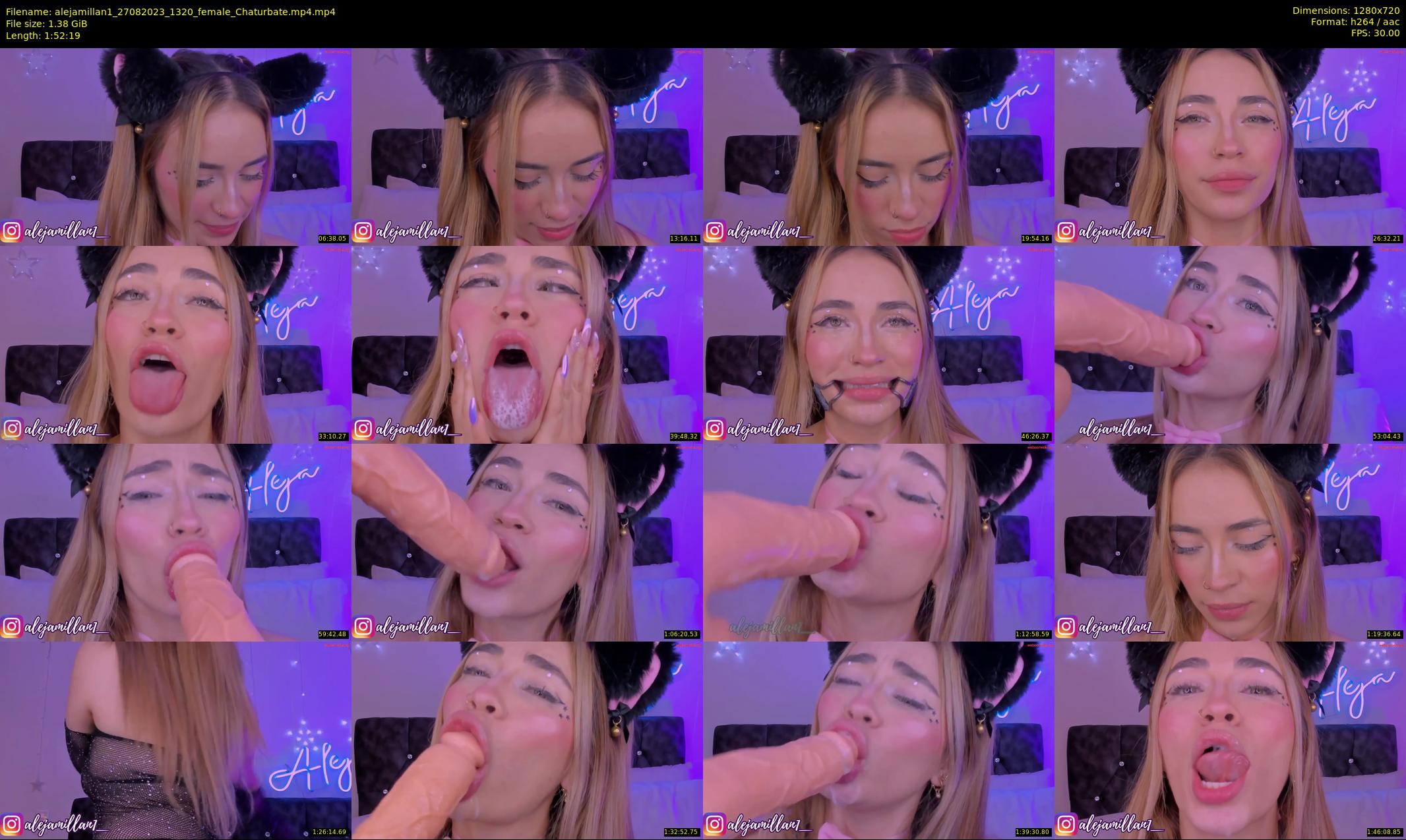 alejamillan1 — 113 minute Chaturbate female cam show recording, 720p, Aug 27, 2023