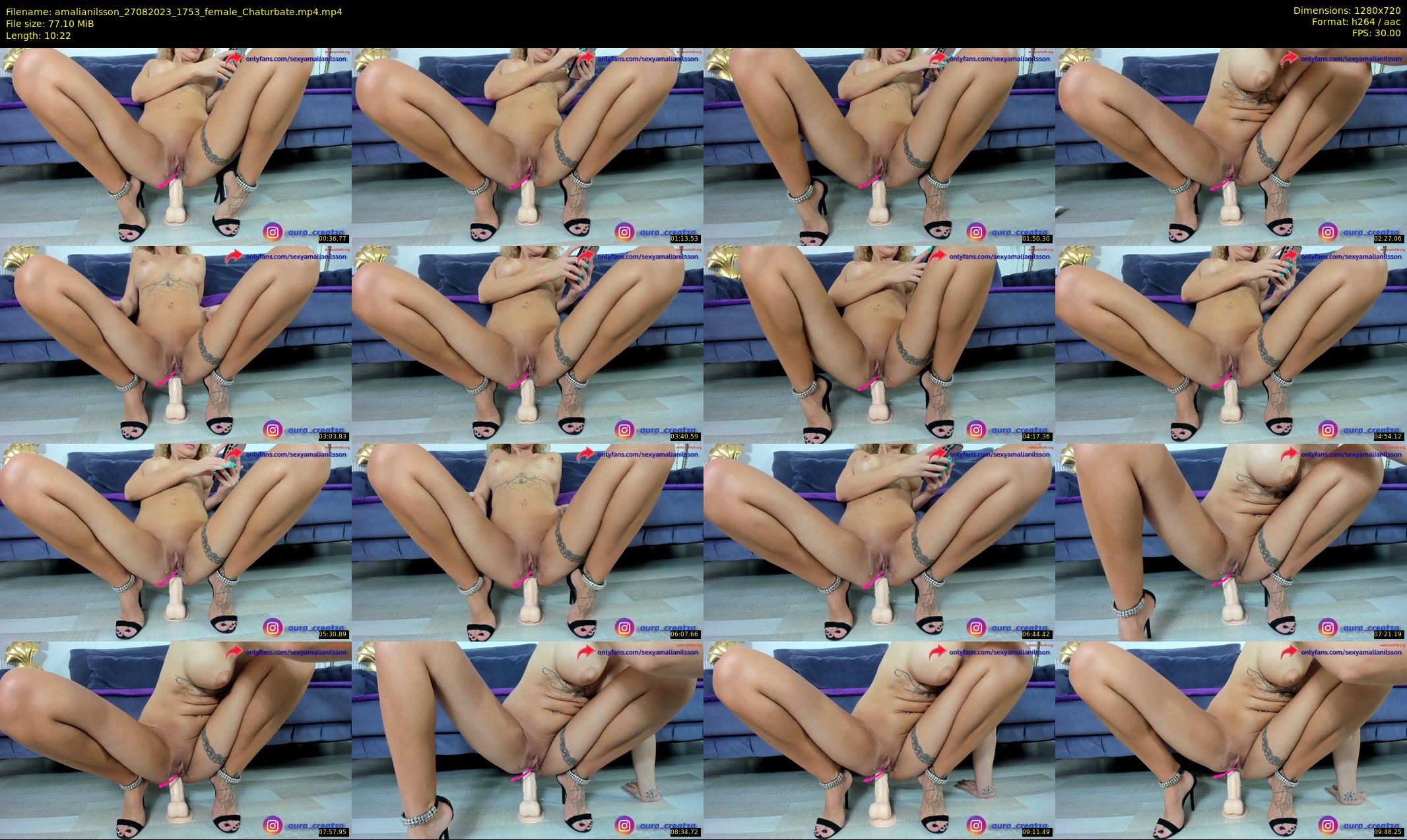 amalianilsson — 11 minute Chaturbate female cam show recording, 720p, Aug 27, 2023