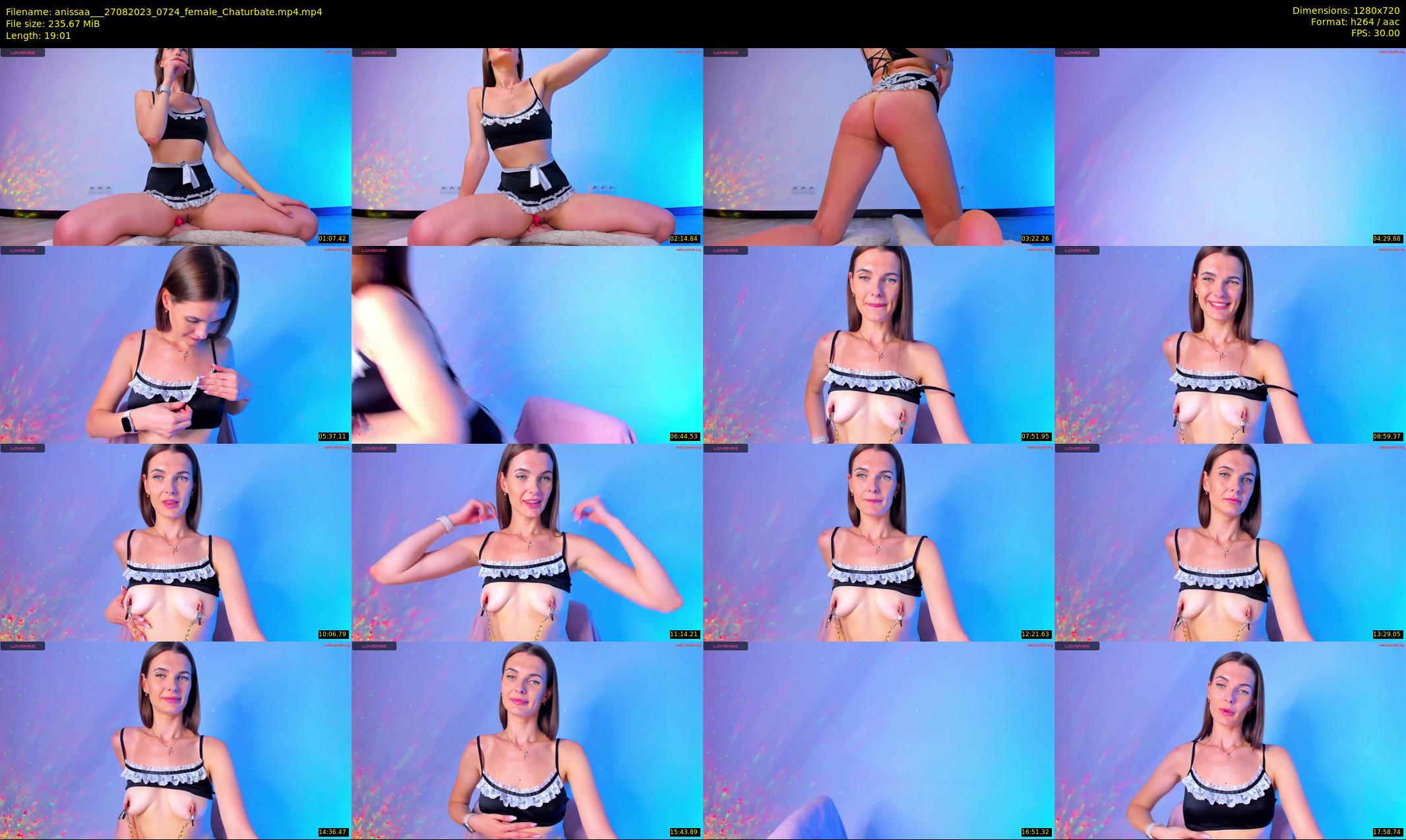 anissaa__ — 20 minute Chaturbate female cam show recording, 720p, Aug 27, 2023