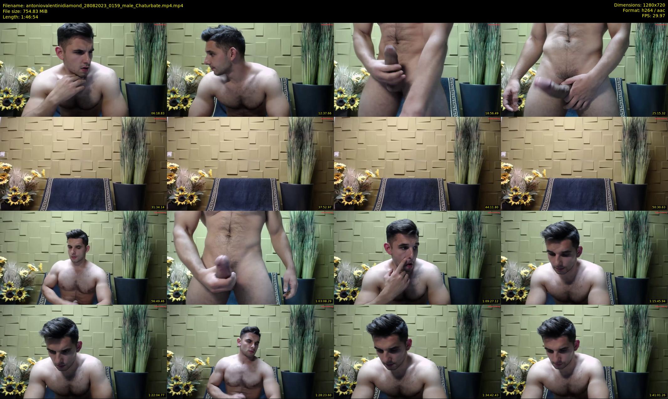 antoniovalentinidiamond — 107 minute Chaturbate male cam show recording, 720p, Aug 28, 2023