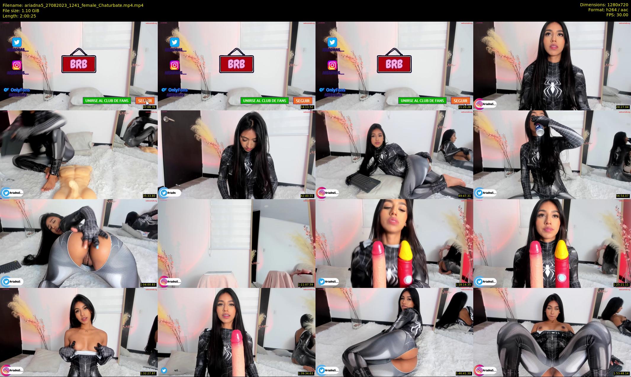 ariadna5 — 121 minute Chaturbate female cam show recording, 720p, Aug 27, 2023