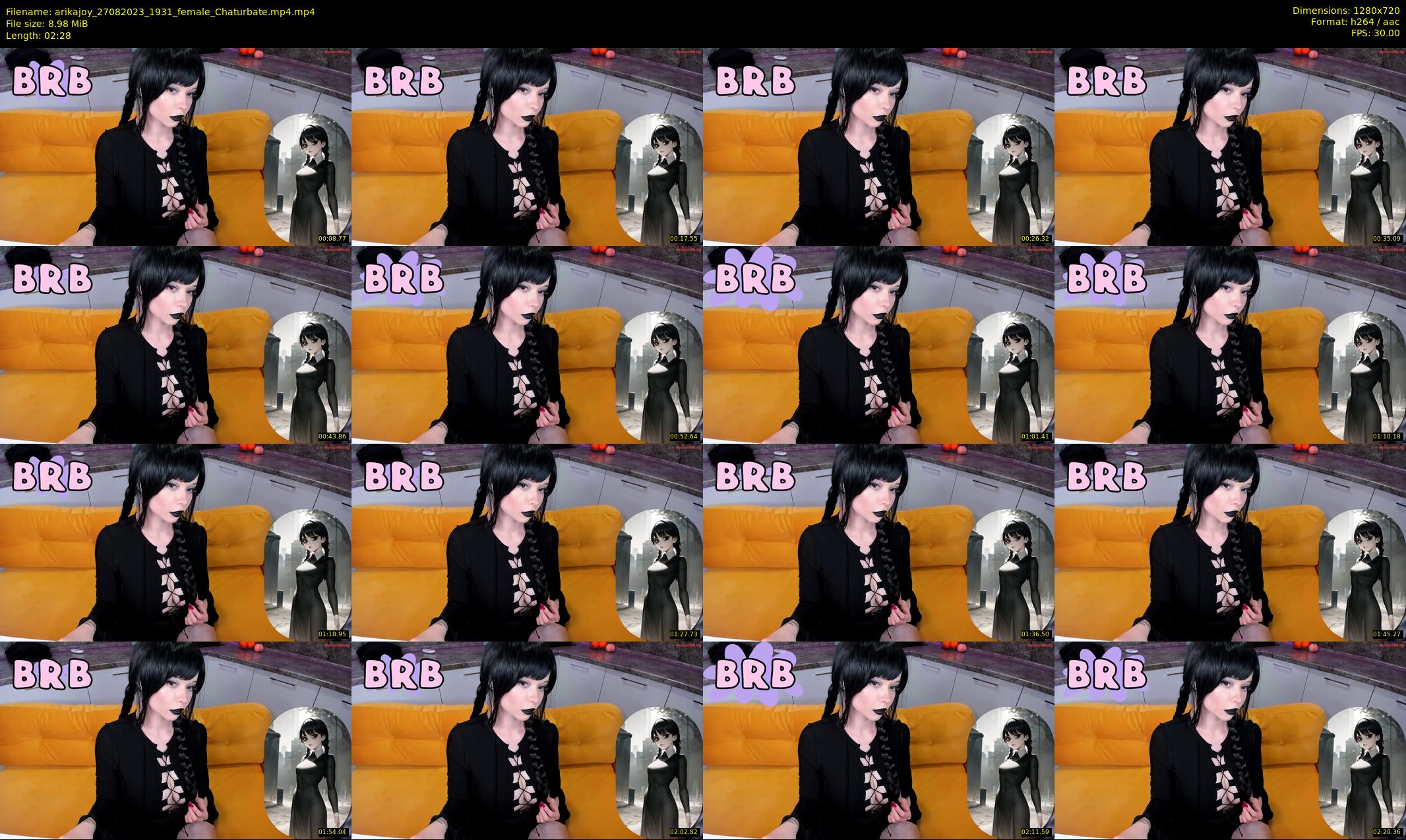 arikajoy — 3 minute Chaturbate female cam show recording, 720p, Aug 27, 2023