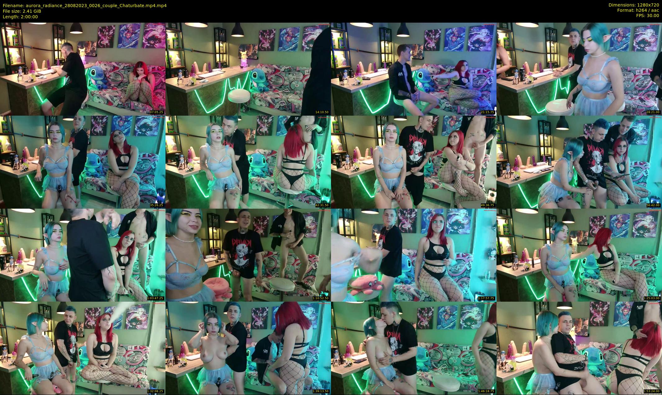 aurora_radiance — 120 minute Chaturbate couple cam show recording, 720p, Aug 28, 2023