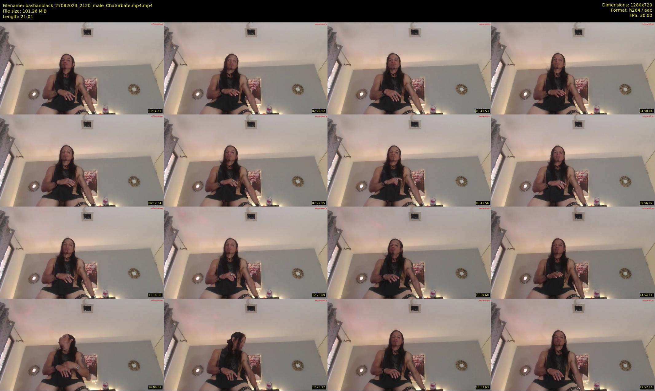 bastianblack — 22 minute Chaturbate male cam show recording, 720p, Aug 27, 2023