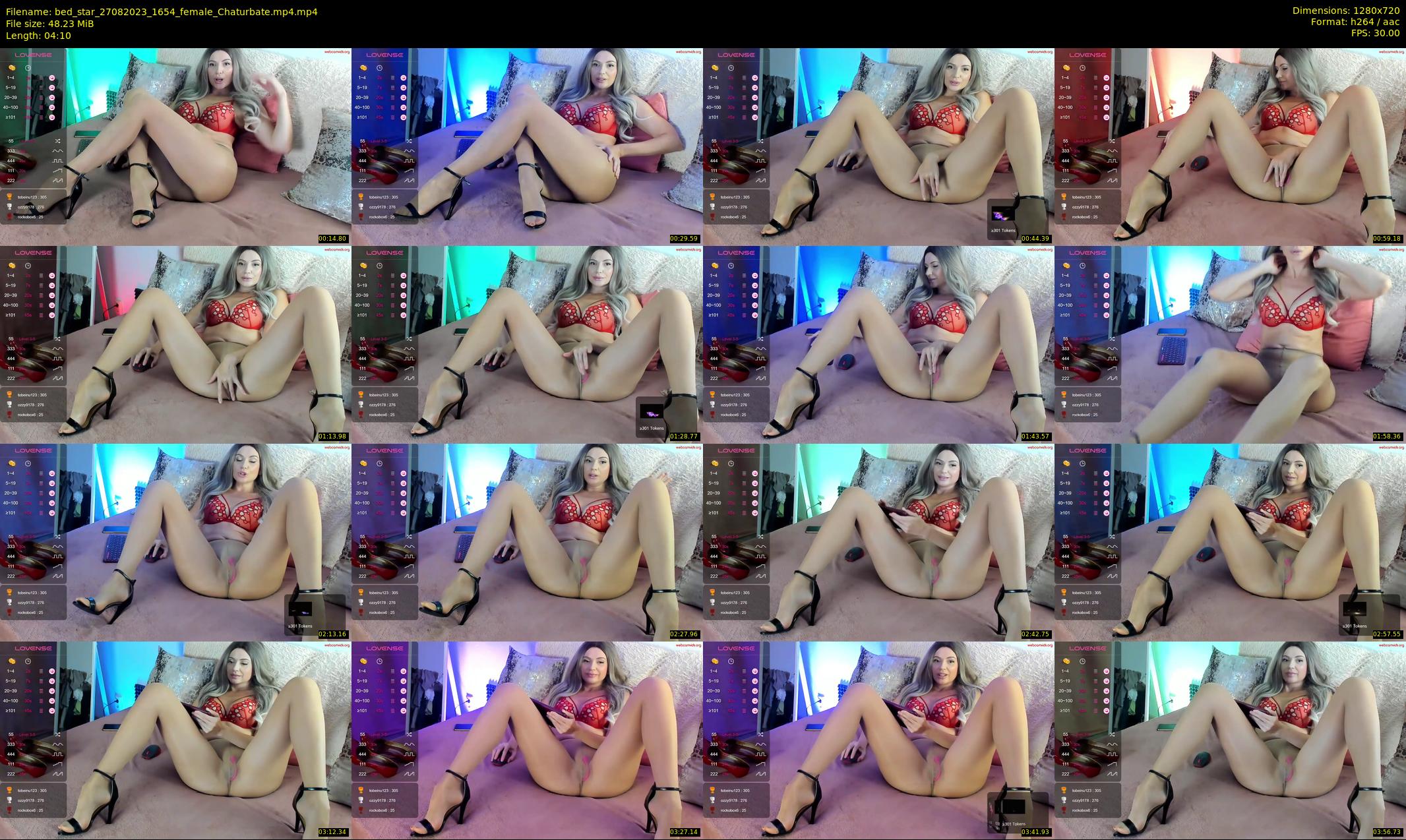 bed_star — 5 minute Chaturbate female cam show recording, 720p, Aug 27, 2023