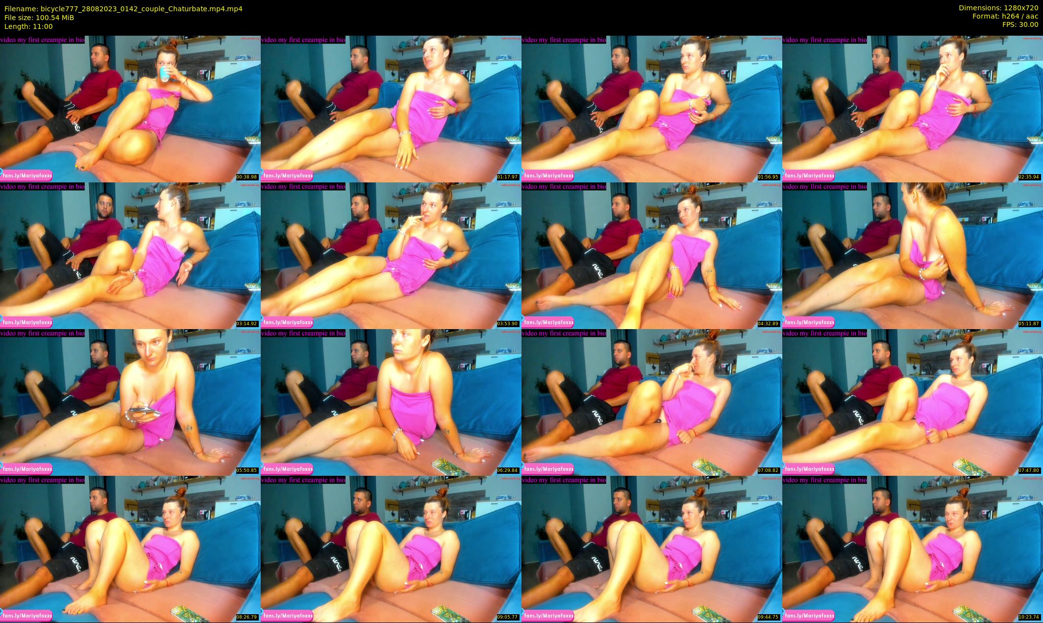 bicycle777 — 11 minute Chaturbate couple cam show recording, 720p, Aug 28, 2023