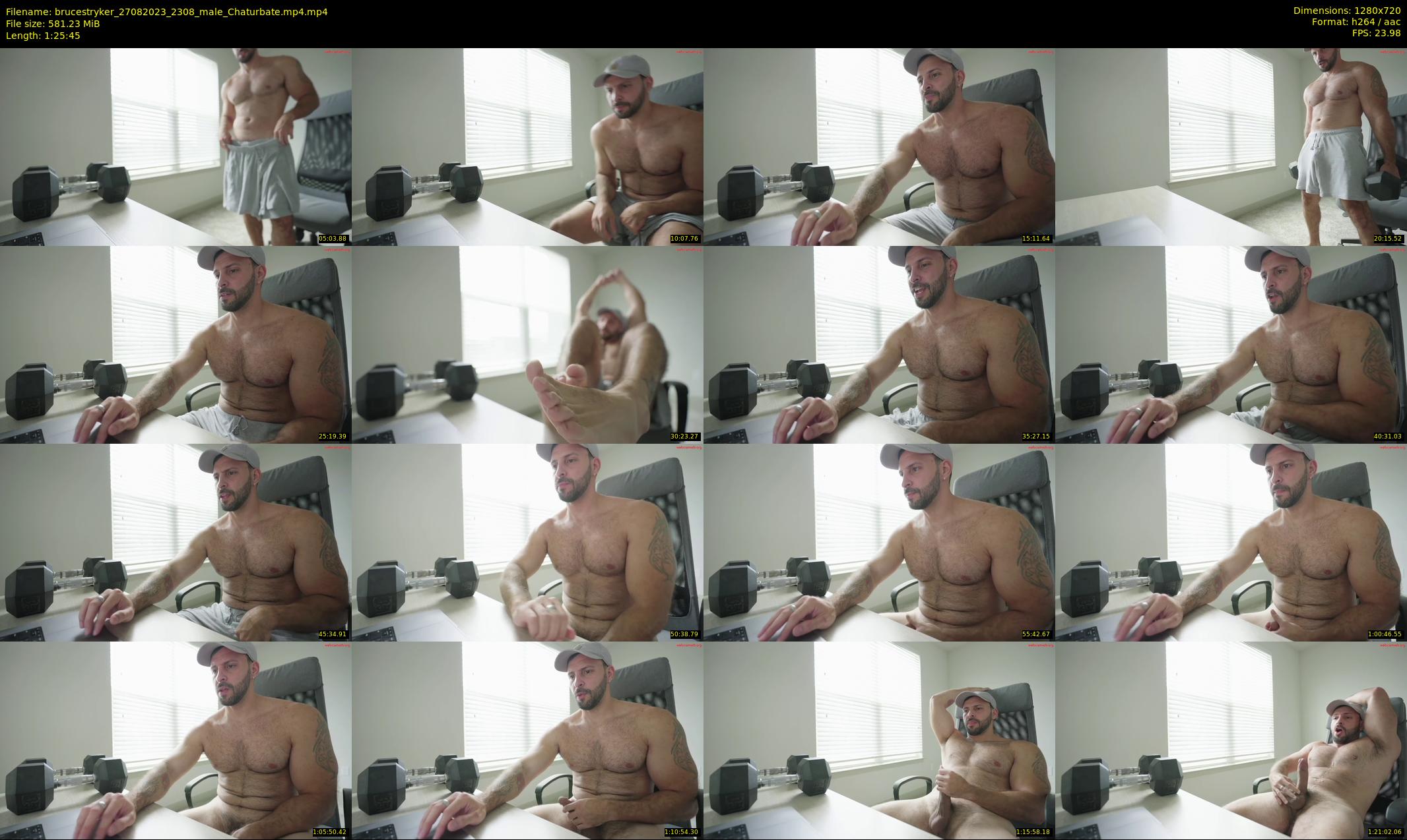brucestryker — 86 minute Chaturbate male cam show recording, 720p, Aug 27, 2023