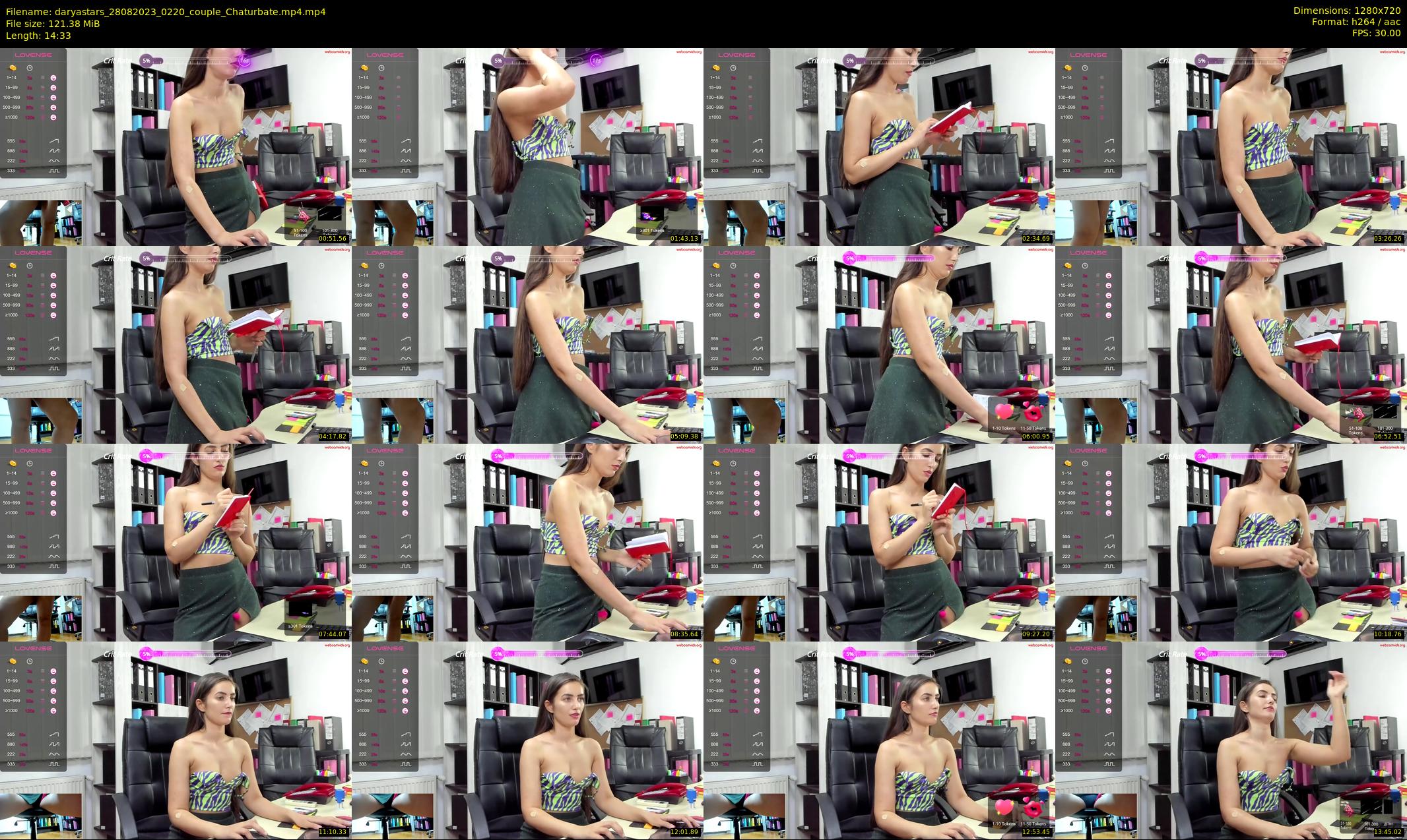 daryastars — 15 minute Chaturbate couple cam show recording, 720p, Aug 28, 2023