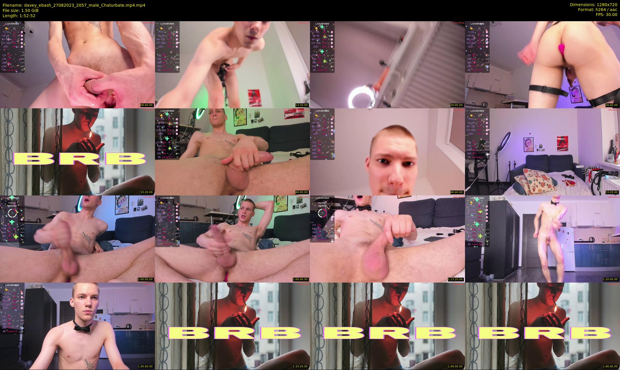 davey_ebash — 113 minute Chaturbate male cam show recording, 720p, Aug 27, 2023