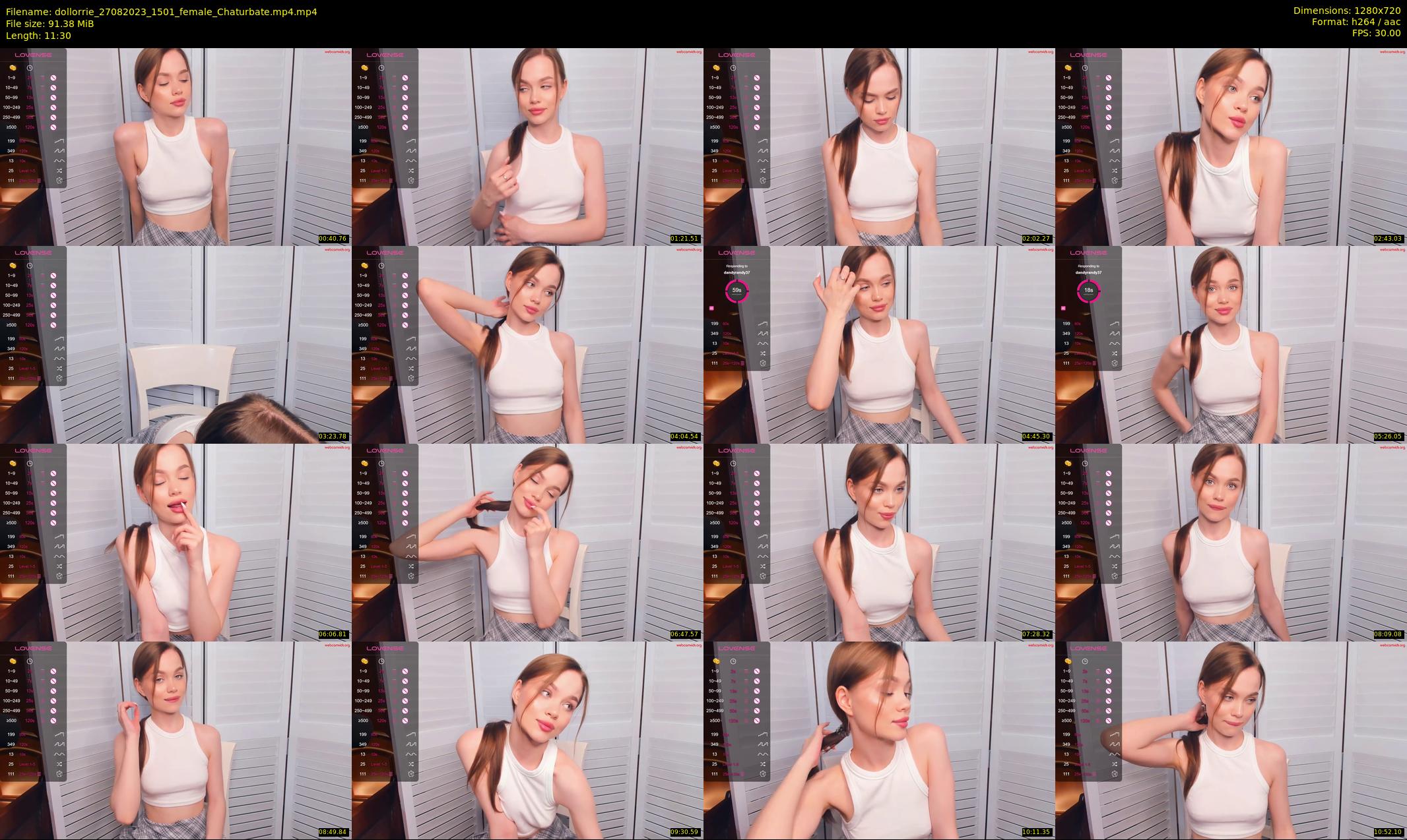 dollorrie — 12 minute Chaturbate couple cam show recording, 720p, Aug 27, 2023