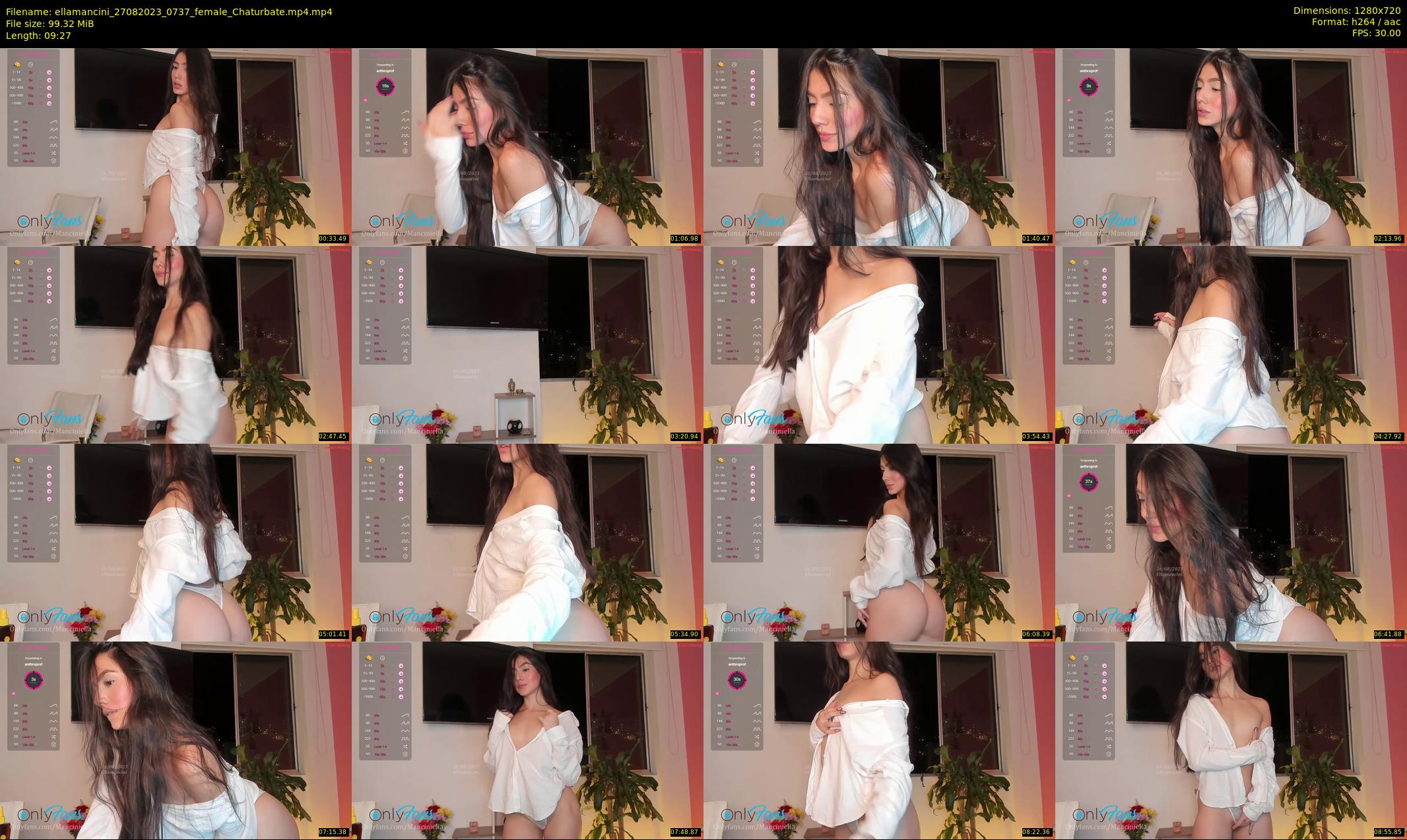 ellamancini — 10 minute Chaturbate female cam show recording, 720p, Aug 27, 2023