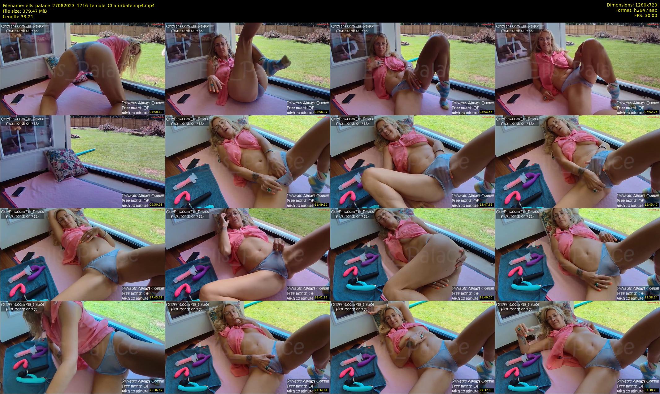 ells_palace — 34 minute Chaturbate female cam show recording, 720p, Aug 27, 2023