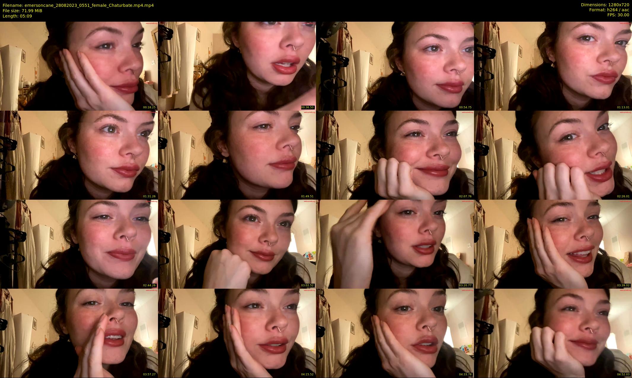 emersoncane — 6 minute Chaturbate female cam show recording, 720p, Aug 28, 2023