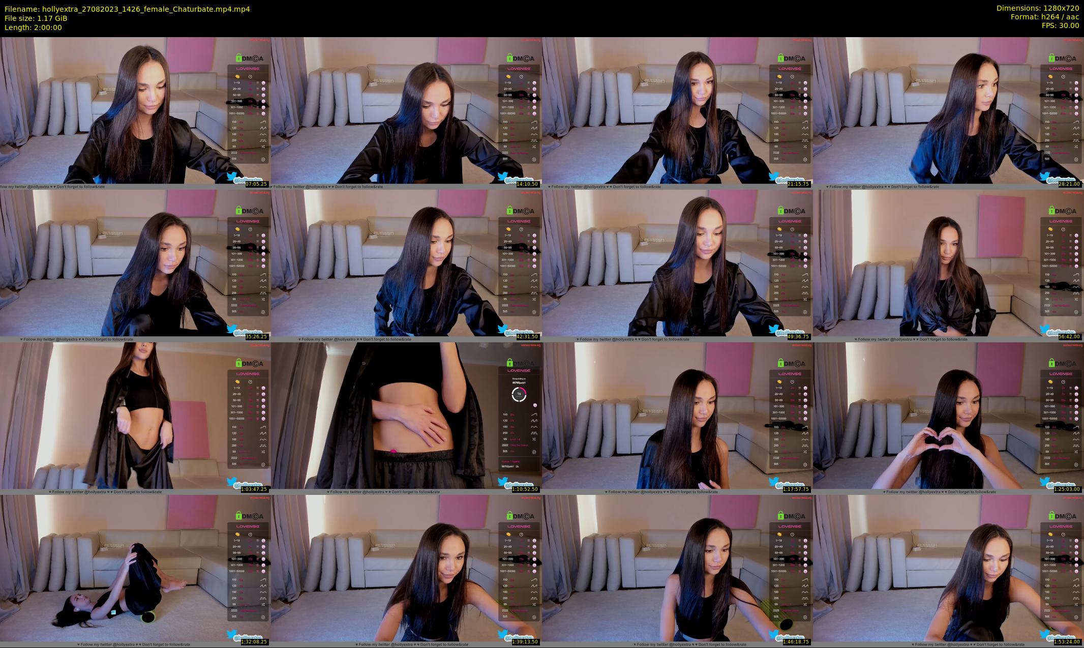 hollyextra — 120 minute Chaturbate female cam show recording, 720p, Aug 27, 2023