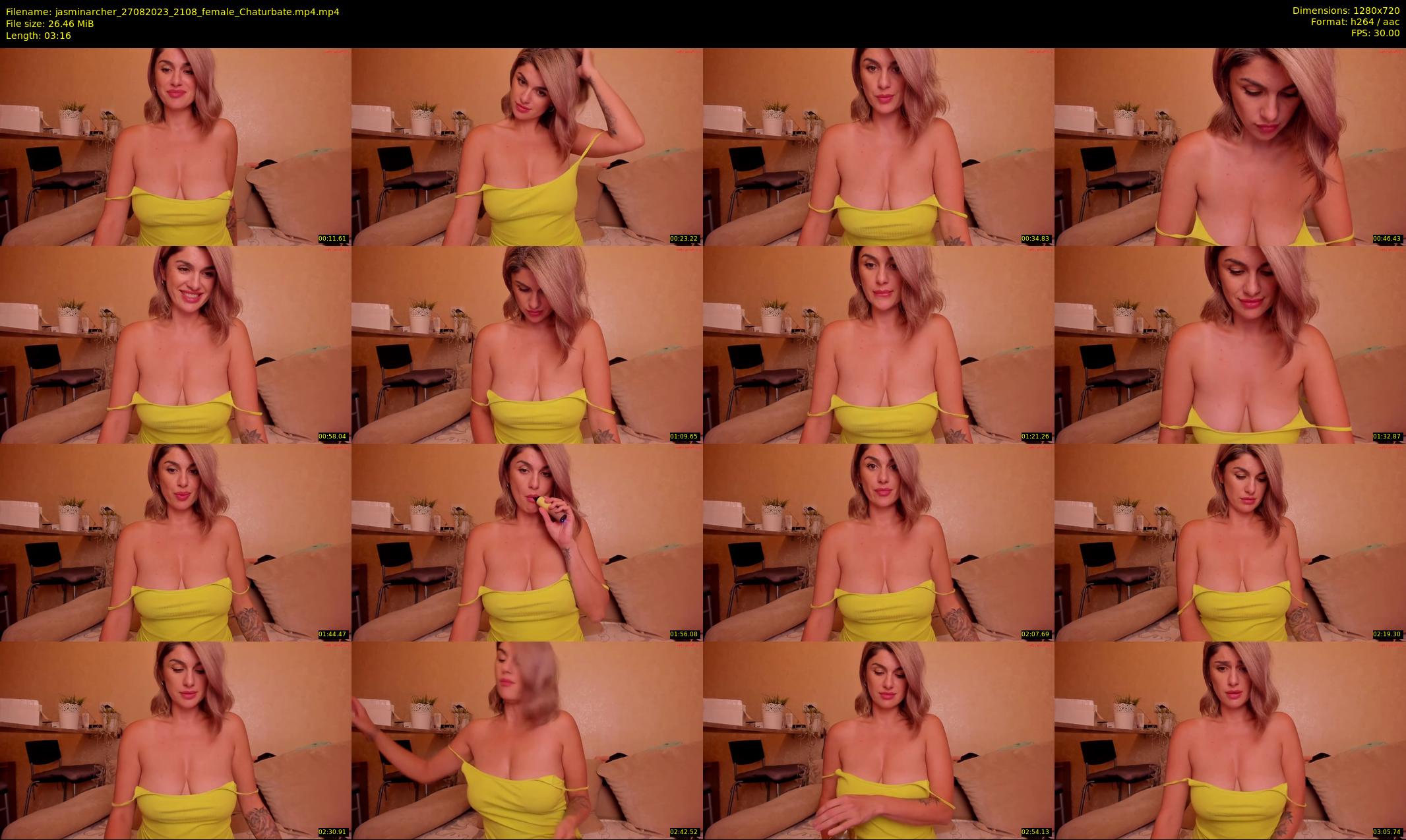 jasminarcher — 4 minute Chaturbate female cam show recording, 720p, Aug 27, 2023