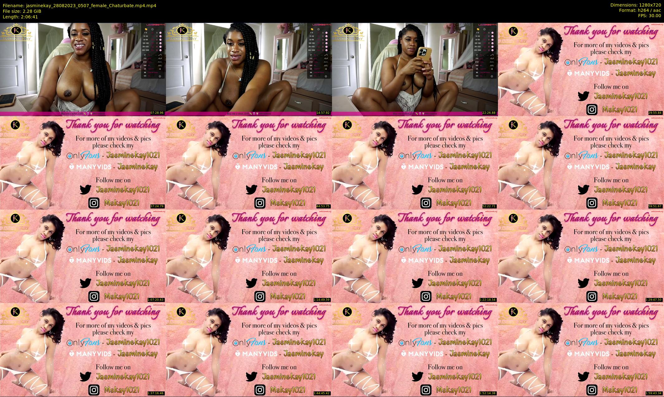 jasminekay — 127 minute Chaturbate female cam show recording, 720p, Aug 28, 2023