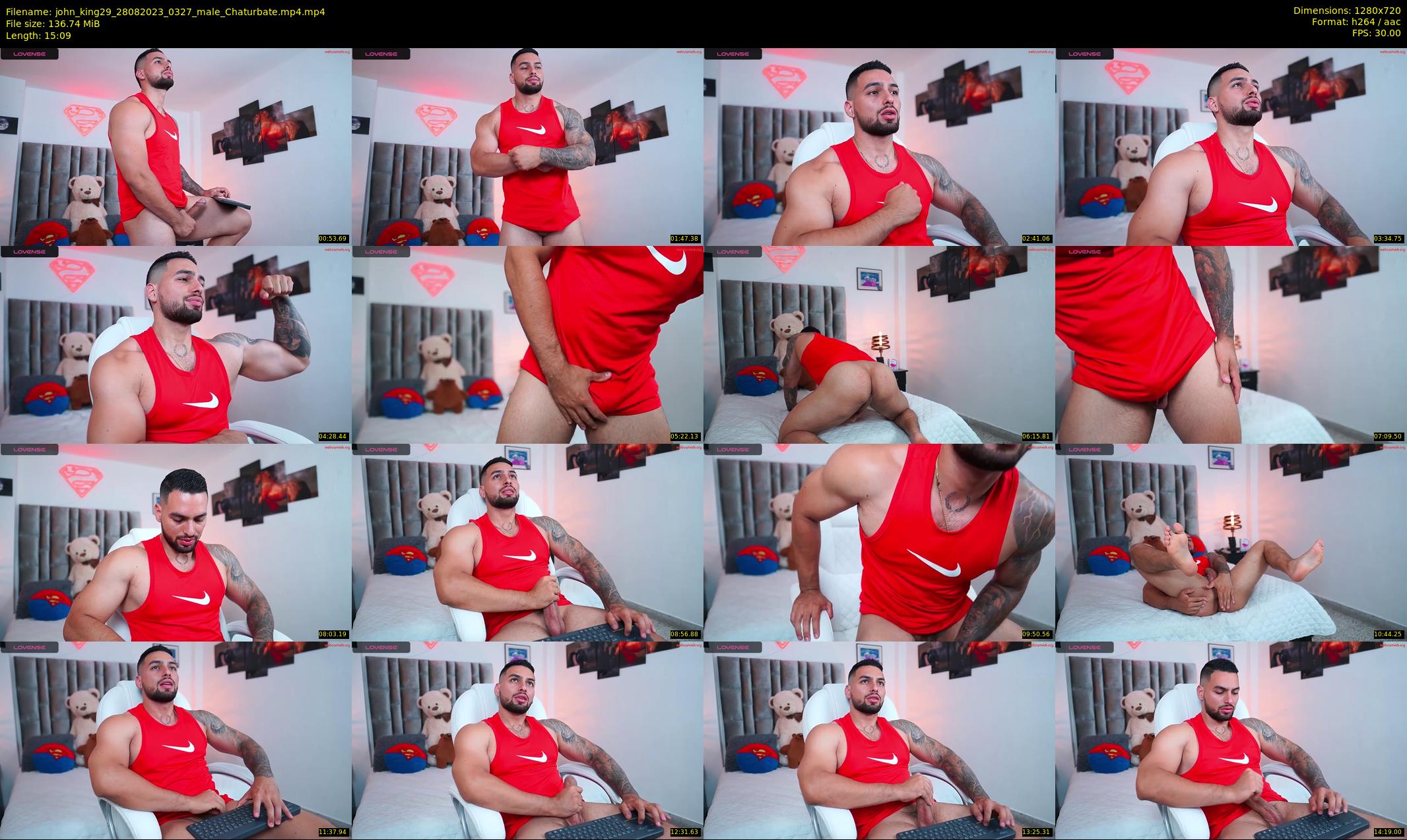 john_king29 — 16 minute Chaturbate male cam show recording, 720p, Aug 28, 2023