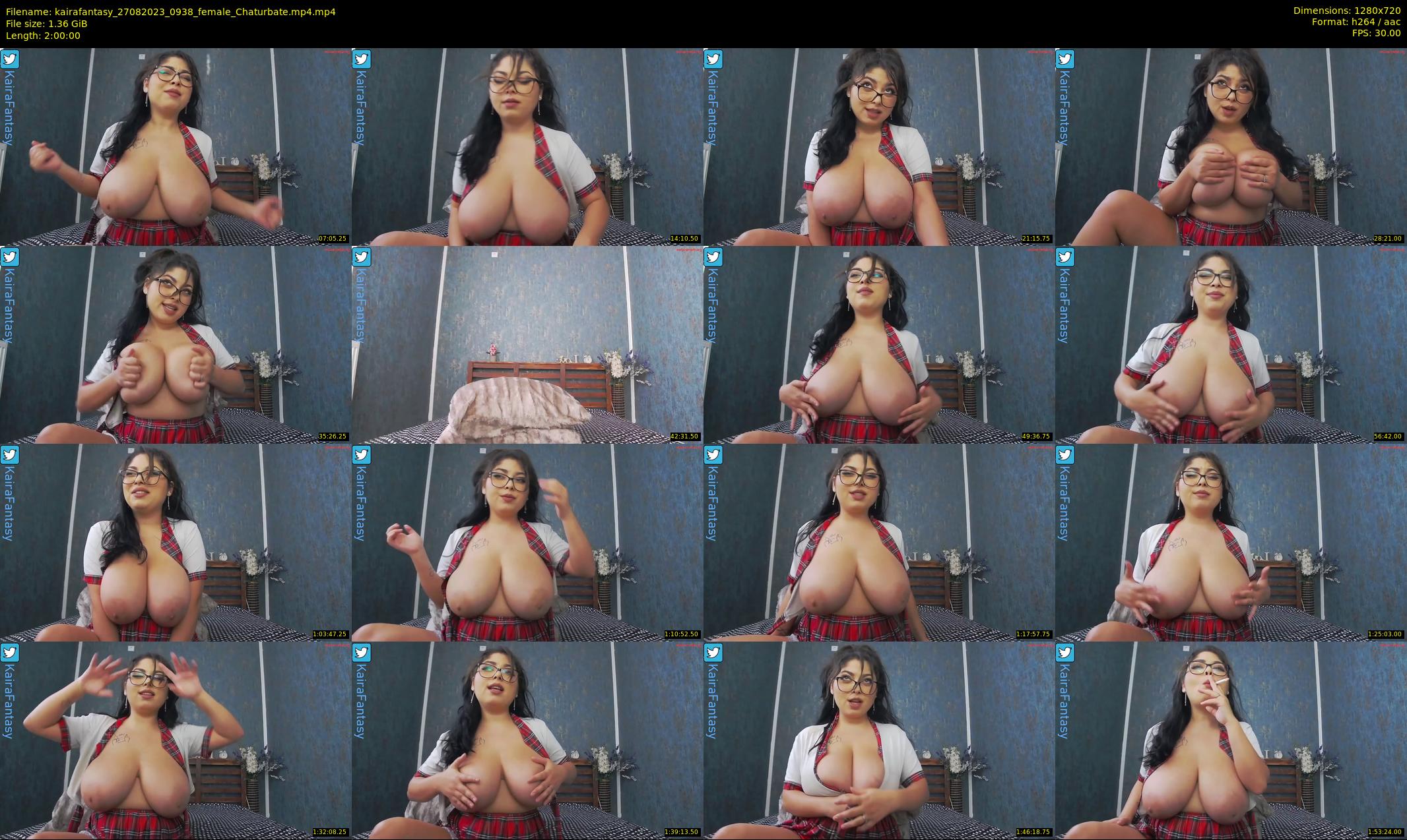 kairafantasy — 120 minute Chaturbate female cam show recording, 720p, Aug 27, 2023