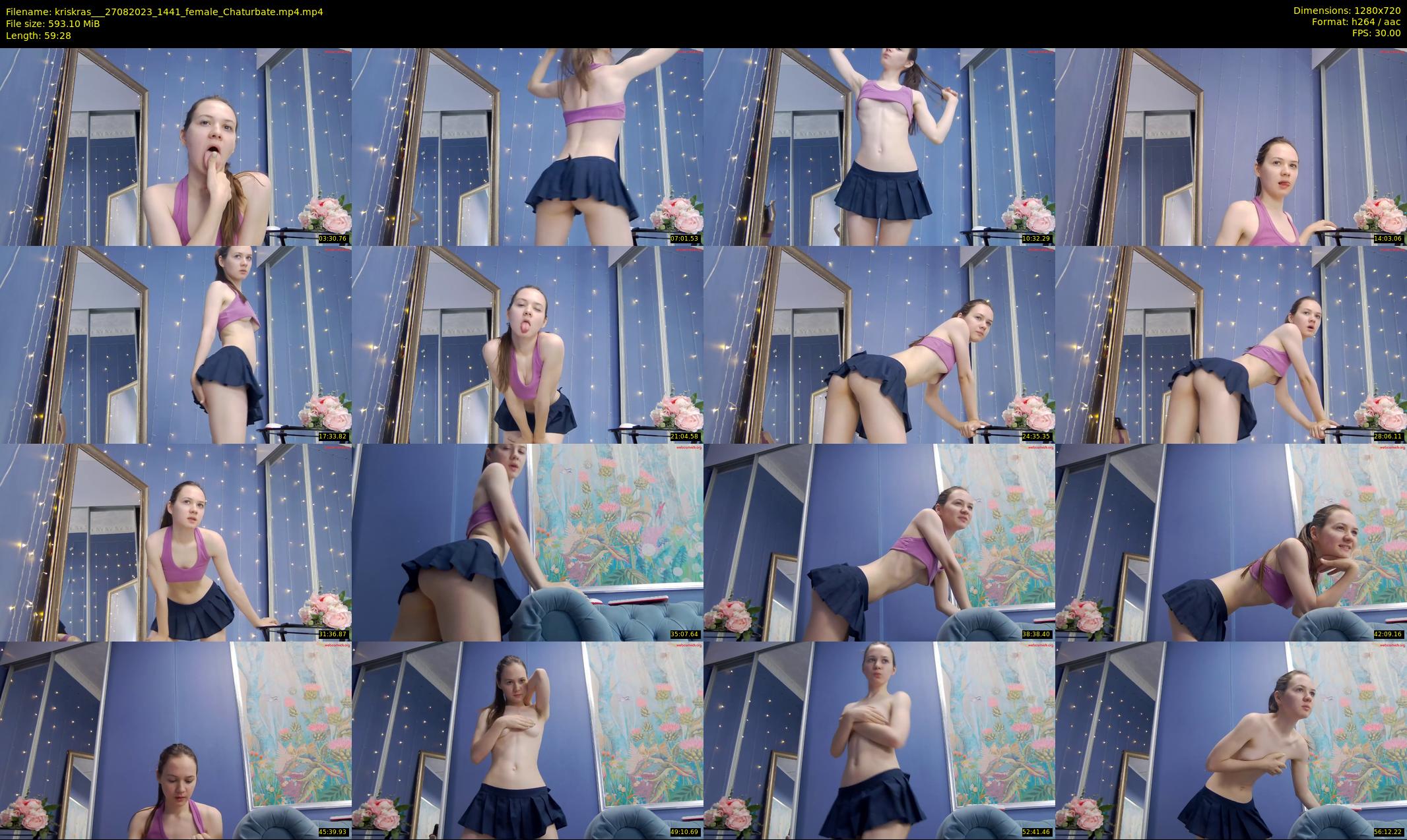 kriskras__ — 60 minute Chaturbate female cam show recording, 720p, Aug 27, 2023