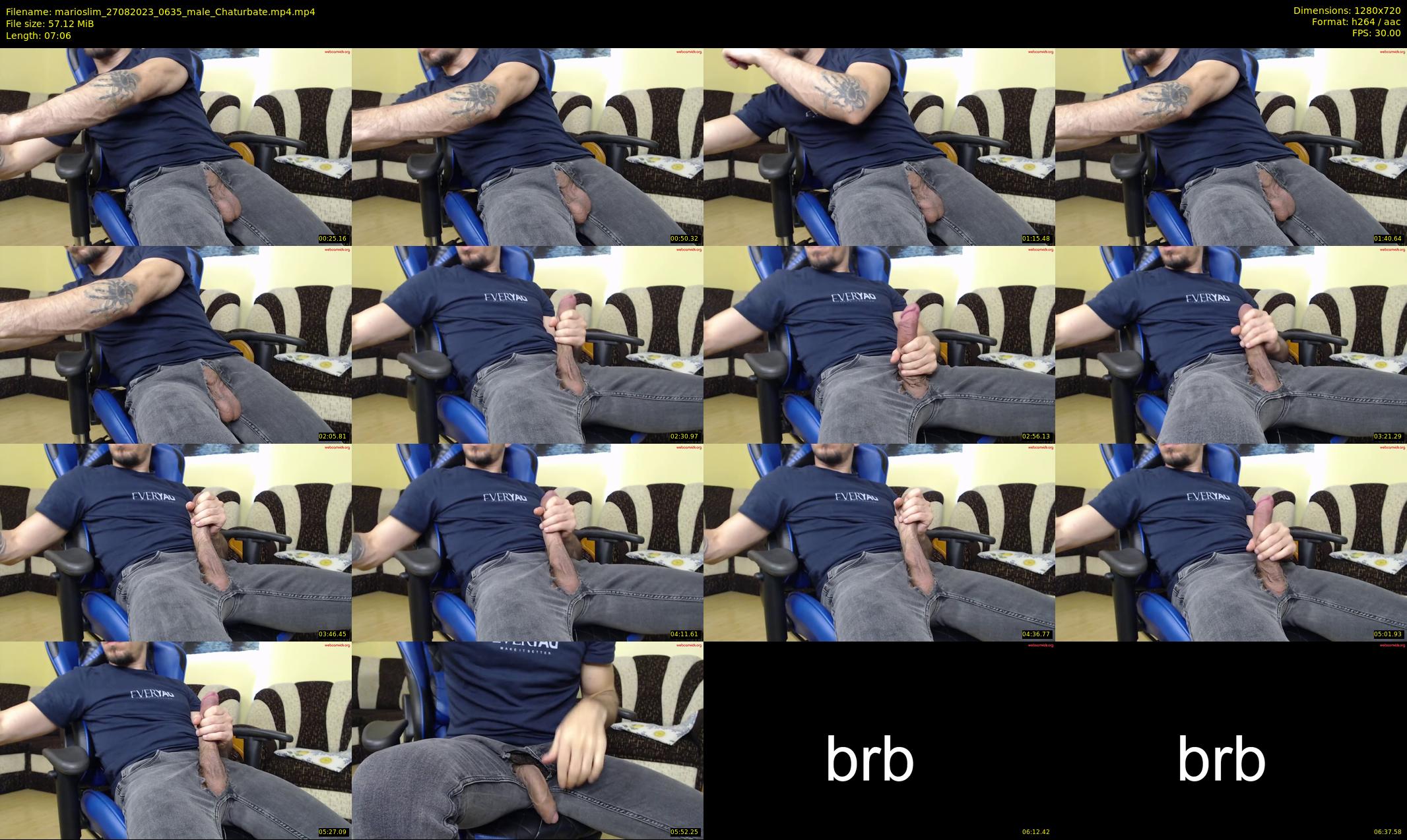 marioslim — 8 minute Chaturbate male cam show recording, 720p, Aug 27, 2023