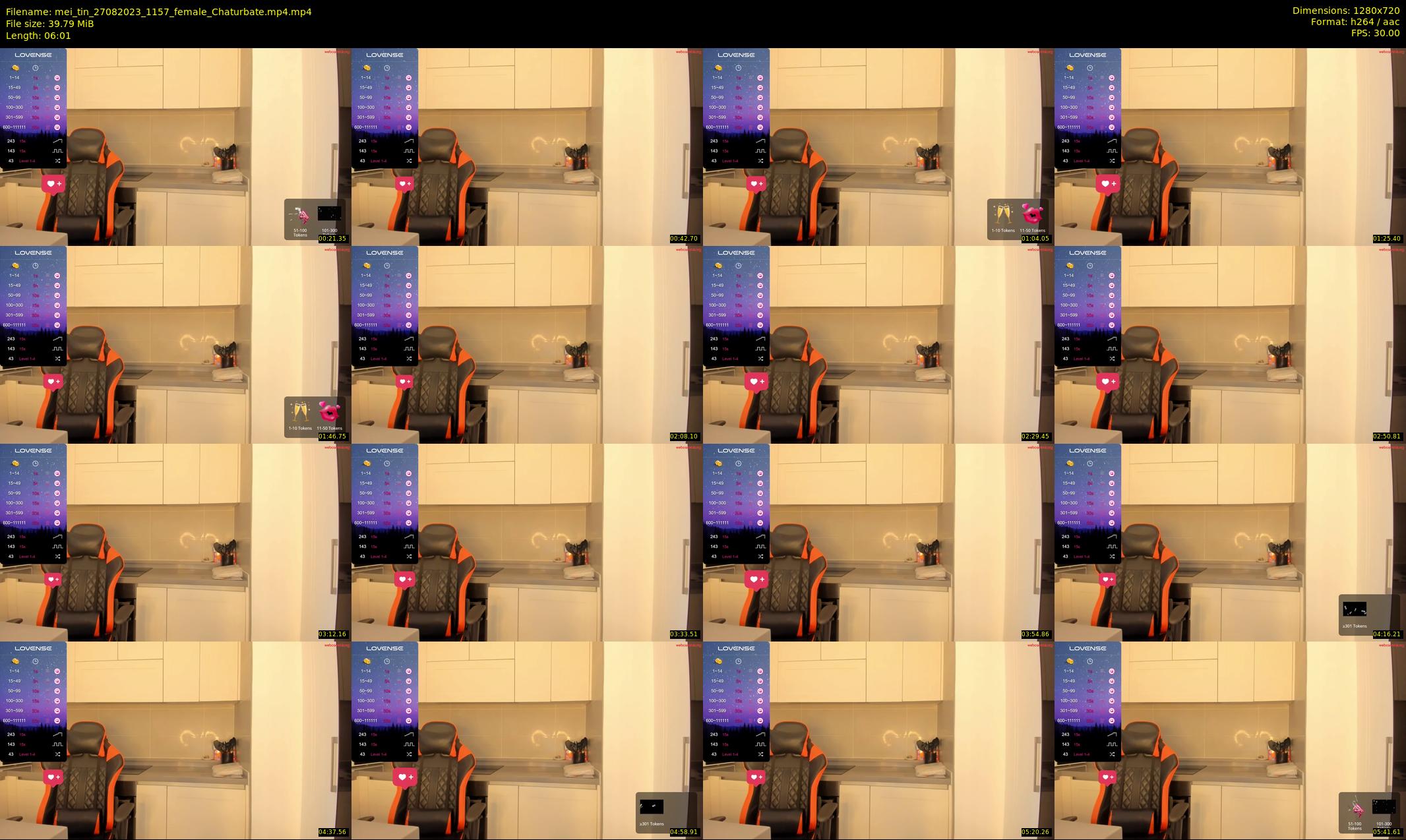 mei_tin — 7 minute Chaturbate female cam show recording, 720p, Aug 27, 2023