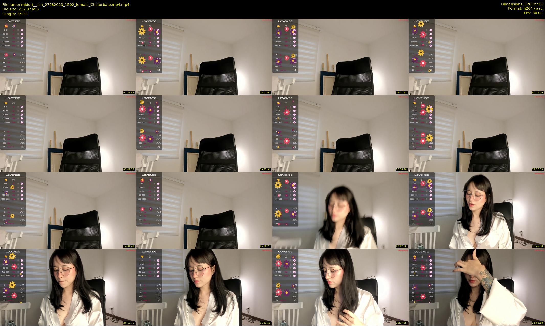 midori__san — 27 minute Chaturbate female cam show recording, 720p, Aug 27, 2023