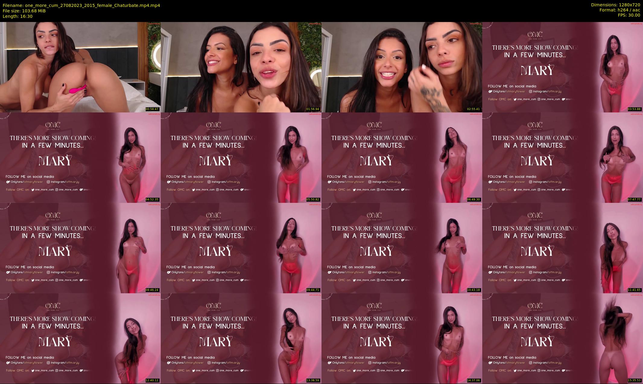 one_more_cum — 17 minute Chaturbate couple cam show recording, 720p, Aug 27, 2023