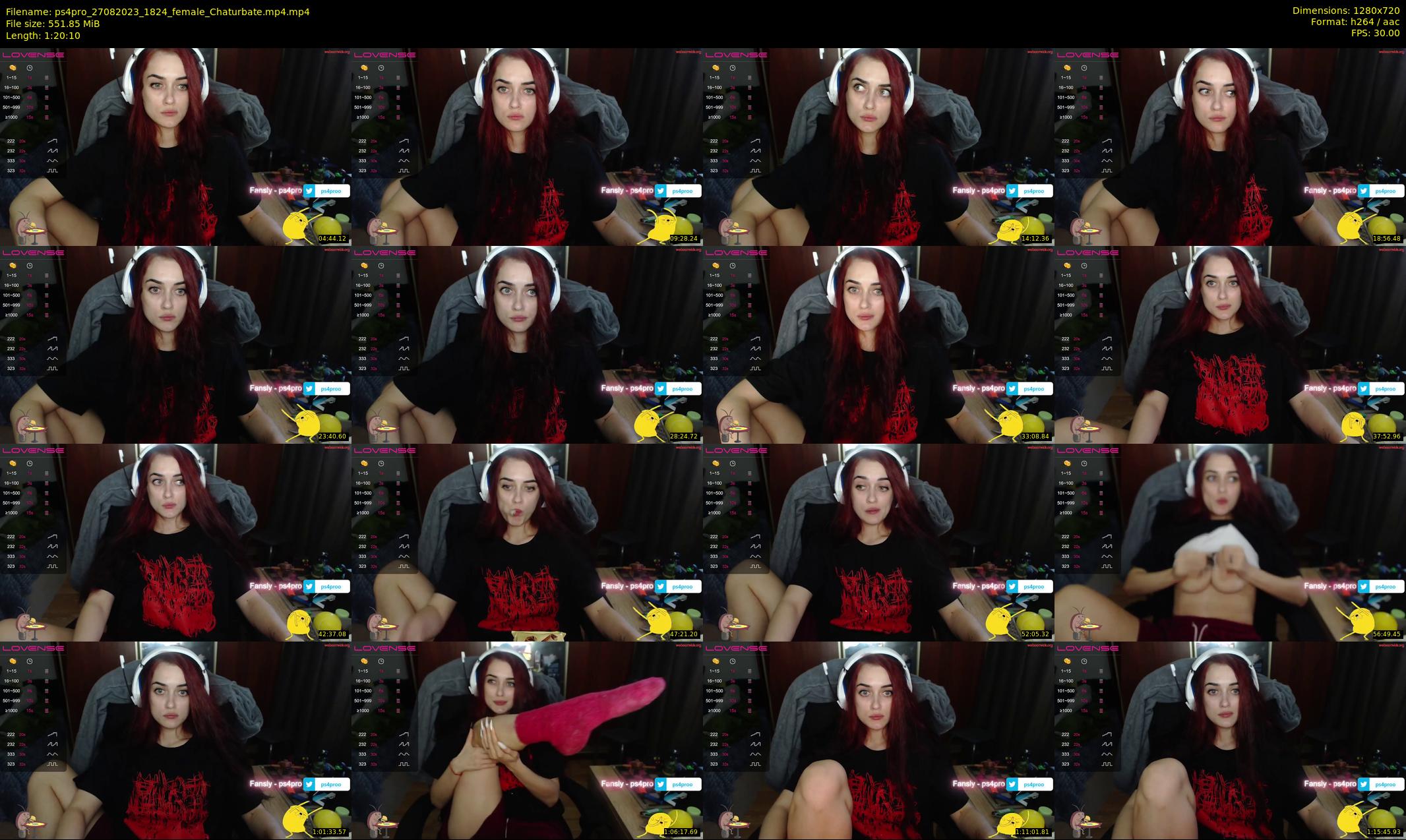 ps4pro — 81 minute Chaturbate female cam show recording, 720p, Aug 27, 2023
