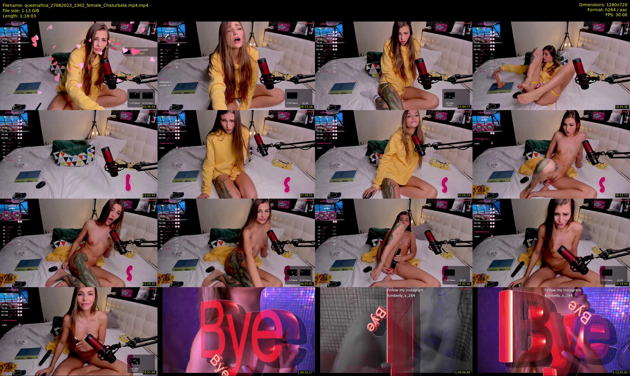 queenafina — 79 minute Chaturbate female cam show recording, 720p, Aug 27, 2023