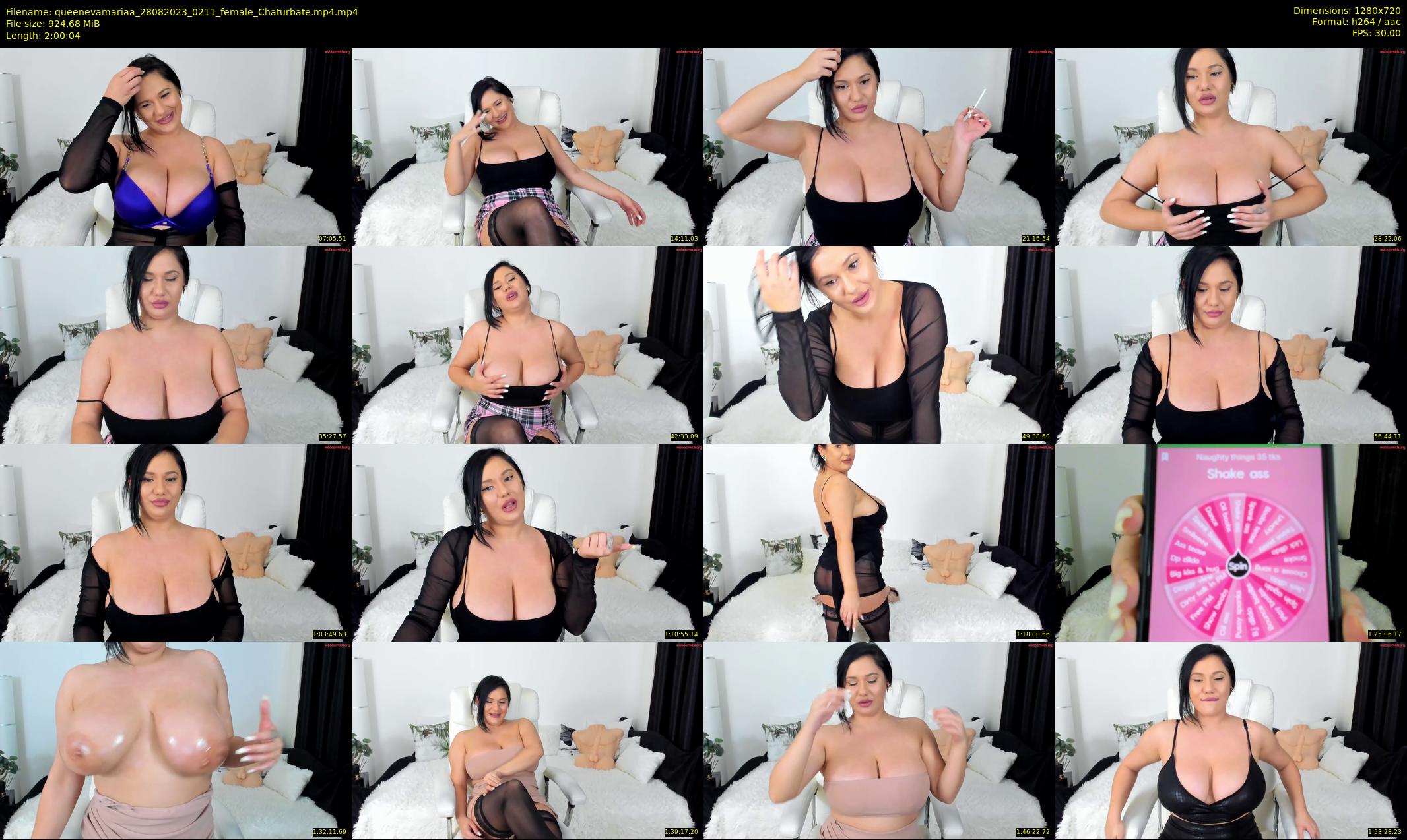 queenevamariaa — 121 minute Chaturbate female cam show recording, 720p, Aug 28, 2023