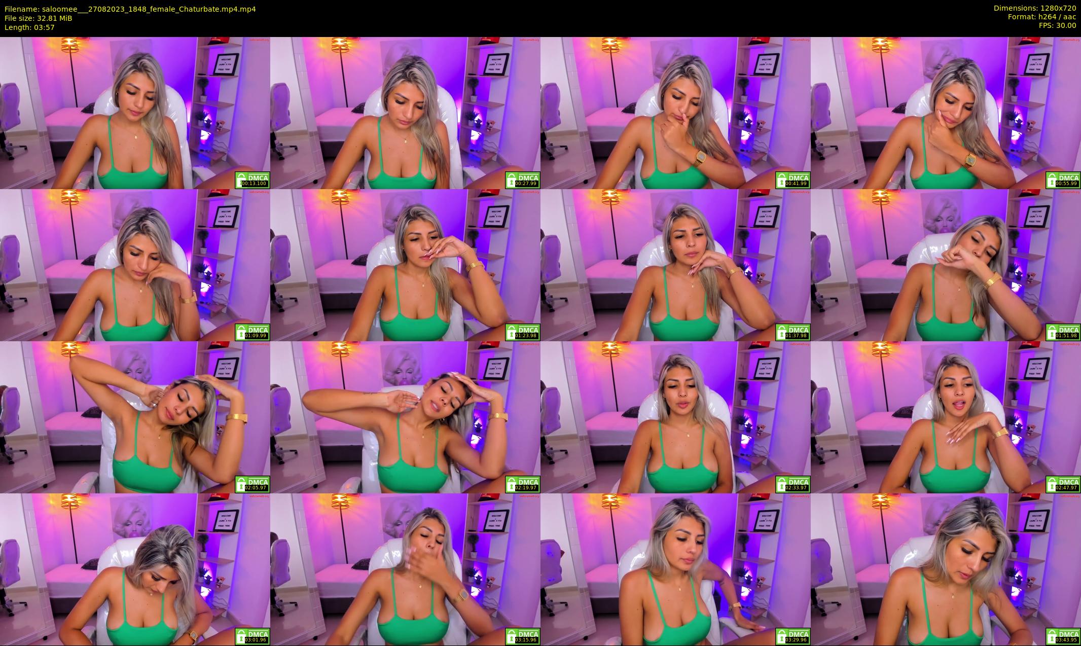 saloomee__ — 4 minute Chaturbate female cam show recording, 720p, Aug 27, 2023