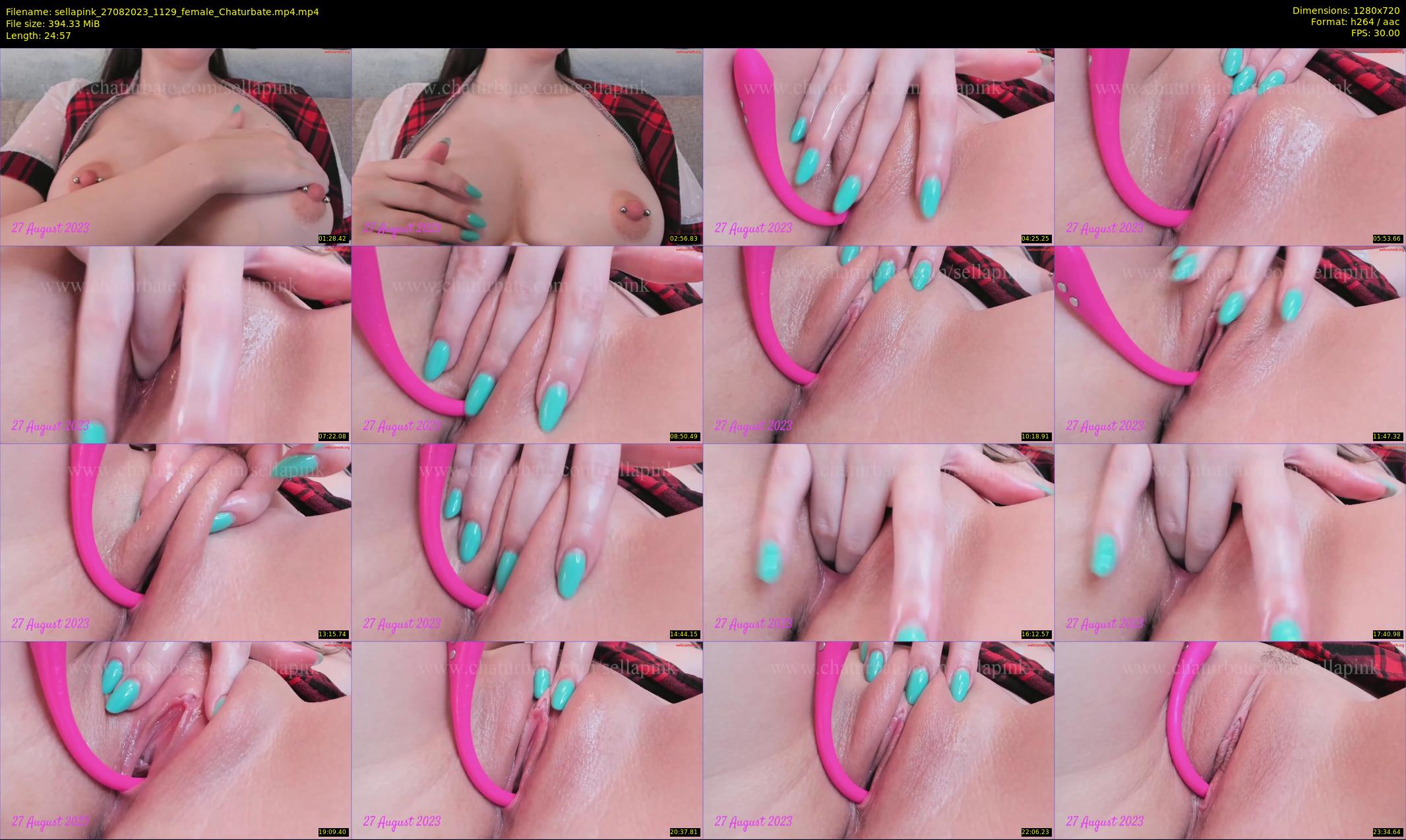 sellapink — 25 minute Chaturbate female cam show recording, 720p, Aug 27, 2023
