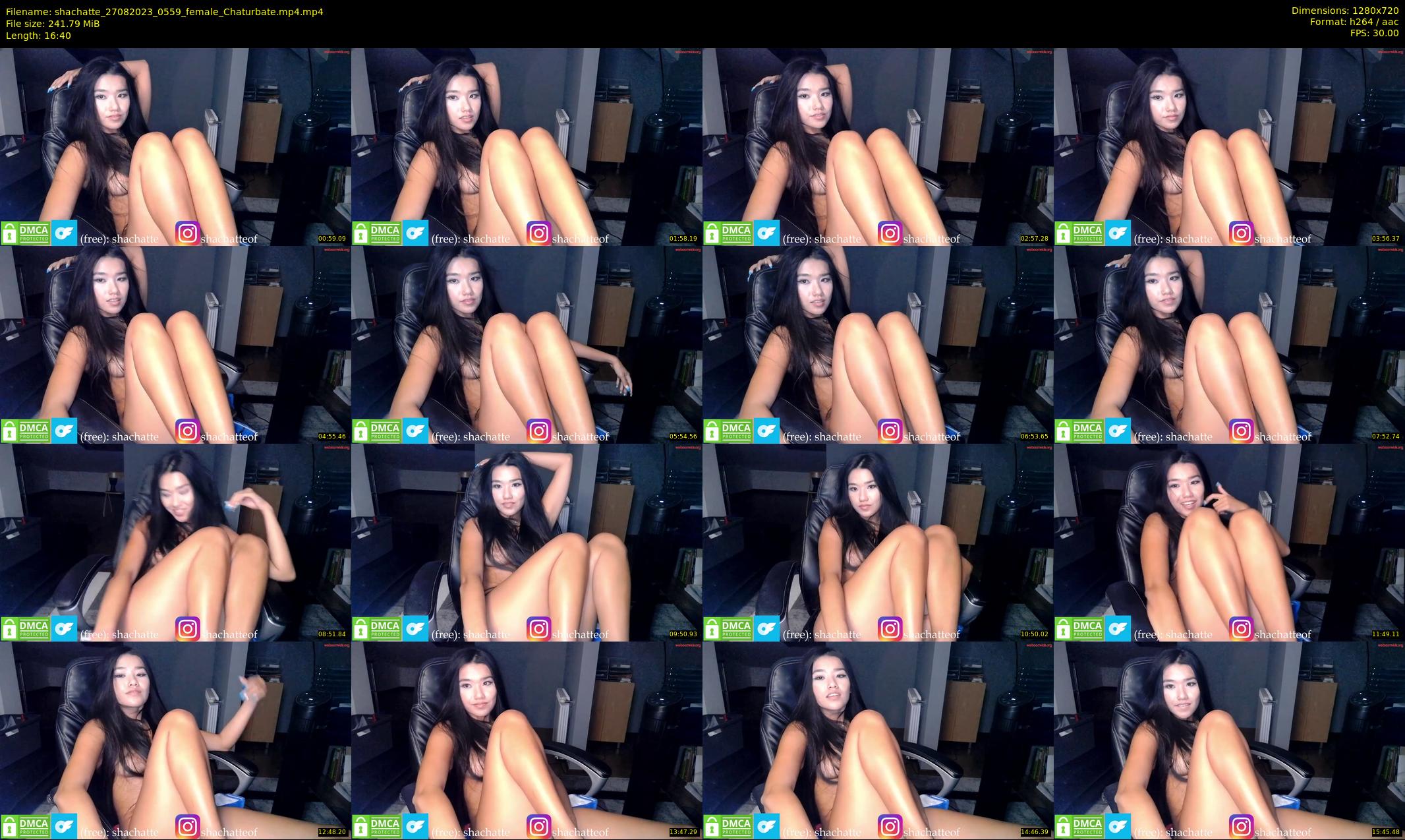 shachatte — 17 minute Chaturbate couple cam show recording, 720p, Aug 27, 2023