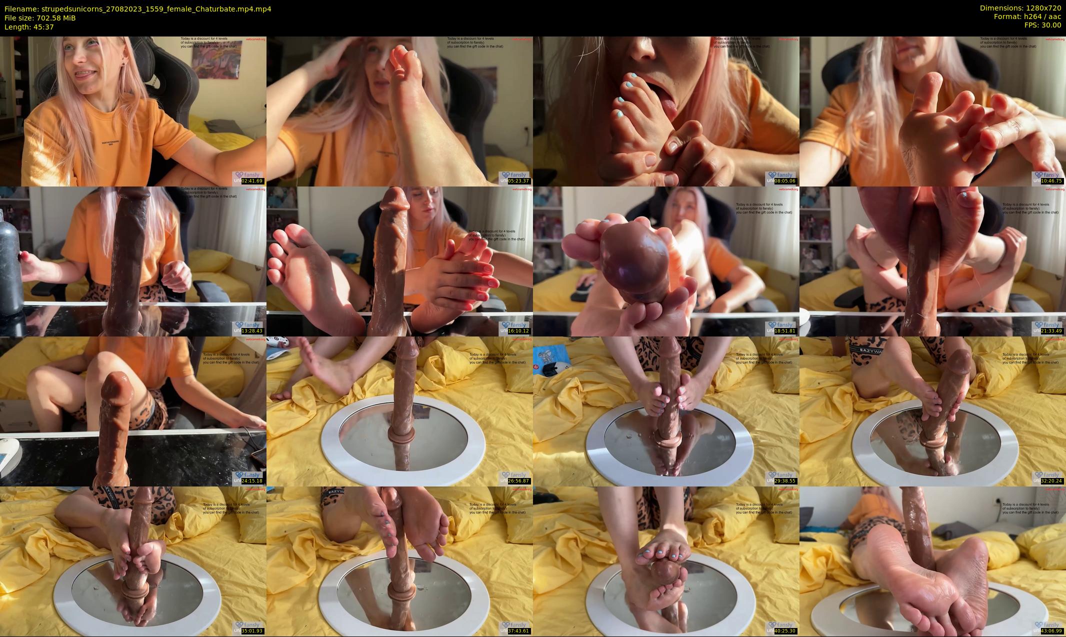strupedsunicorns — 46 minute Chaturbate couple cam show recording, 720p, Aug 27, 2023