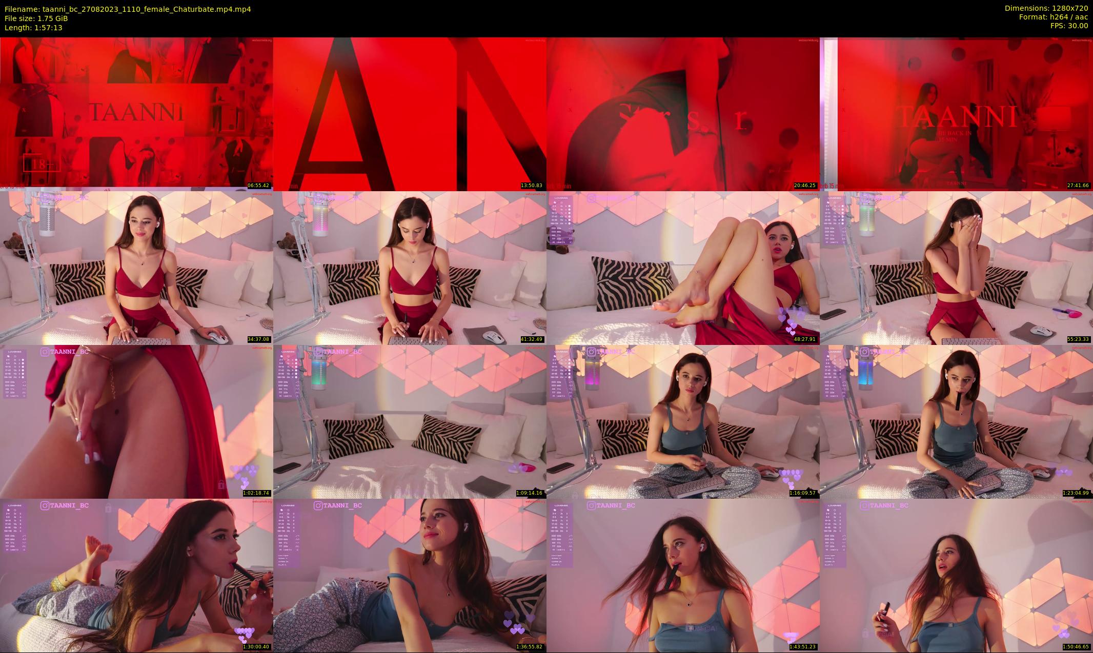 taanni_bc — 118 minute Chaturbate female cam show recording, 720p, Aug 27, 2023