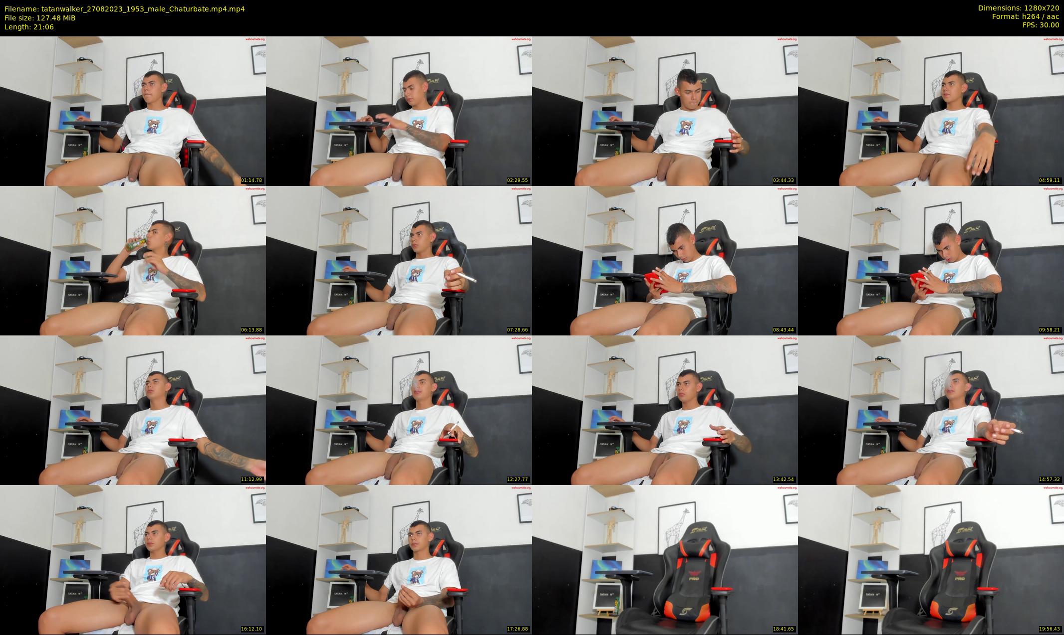 tatanwalker — 22 minute Chaturbate male cam show recording, 720p, Aug 27, 2023