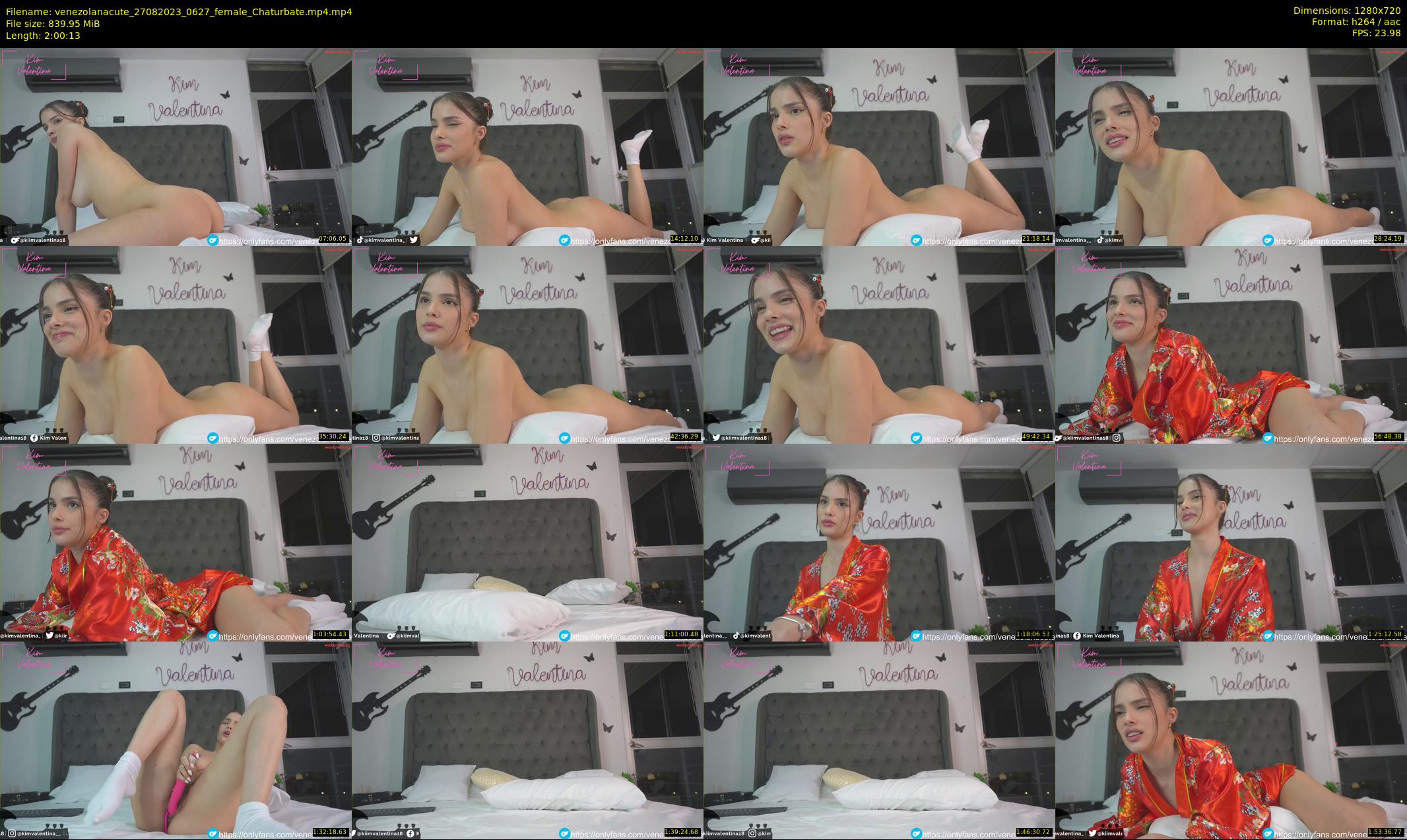 venezolanacute — 121 minute Chaturbate female cam show recording, 720p, Aug 27, 2023