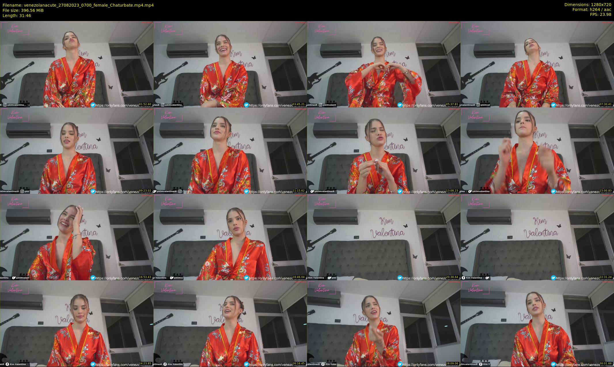 venezolanacute — 32 minute Chaturbate female cam show recording, 720p, Aug 27, 2023