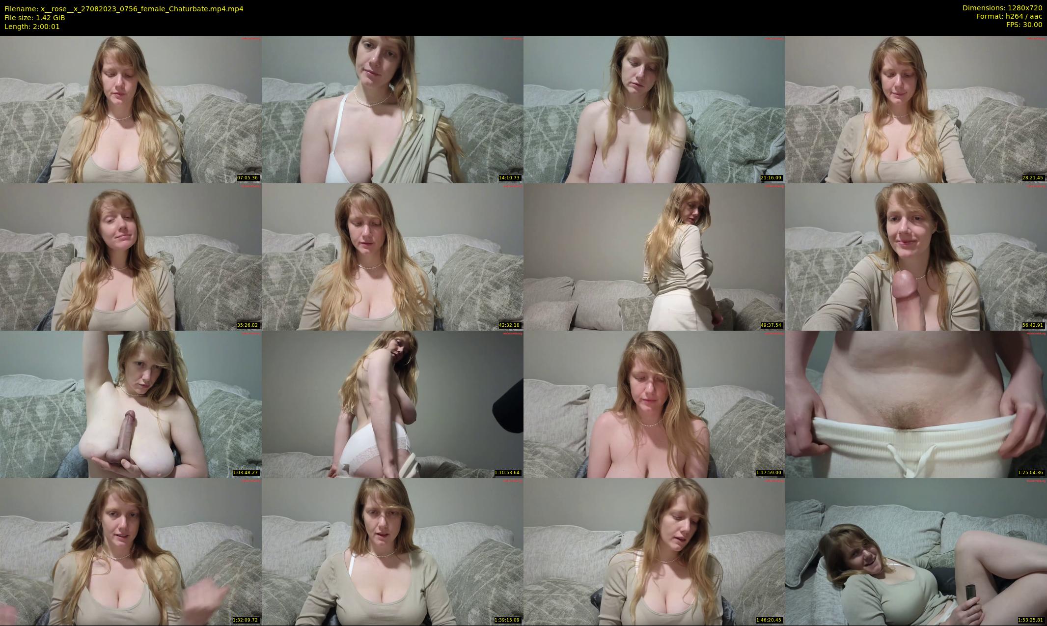 x__rose__x — 121 minute Chaturbate female cam show recording, 720p, Aug 27, 2023