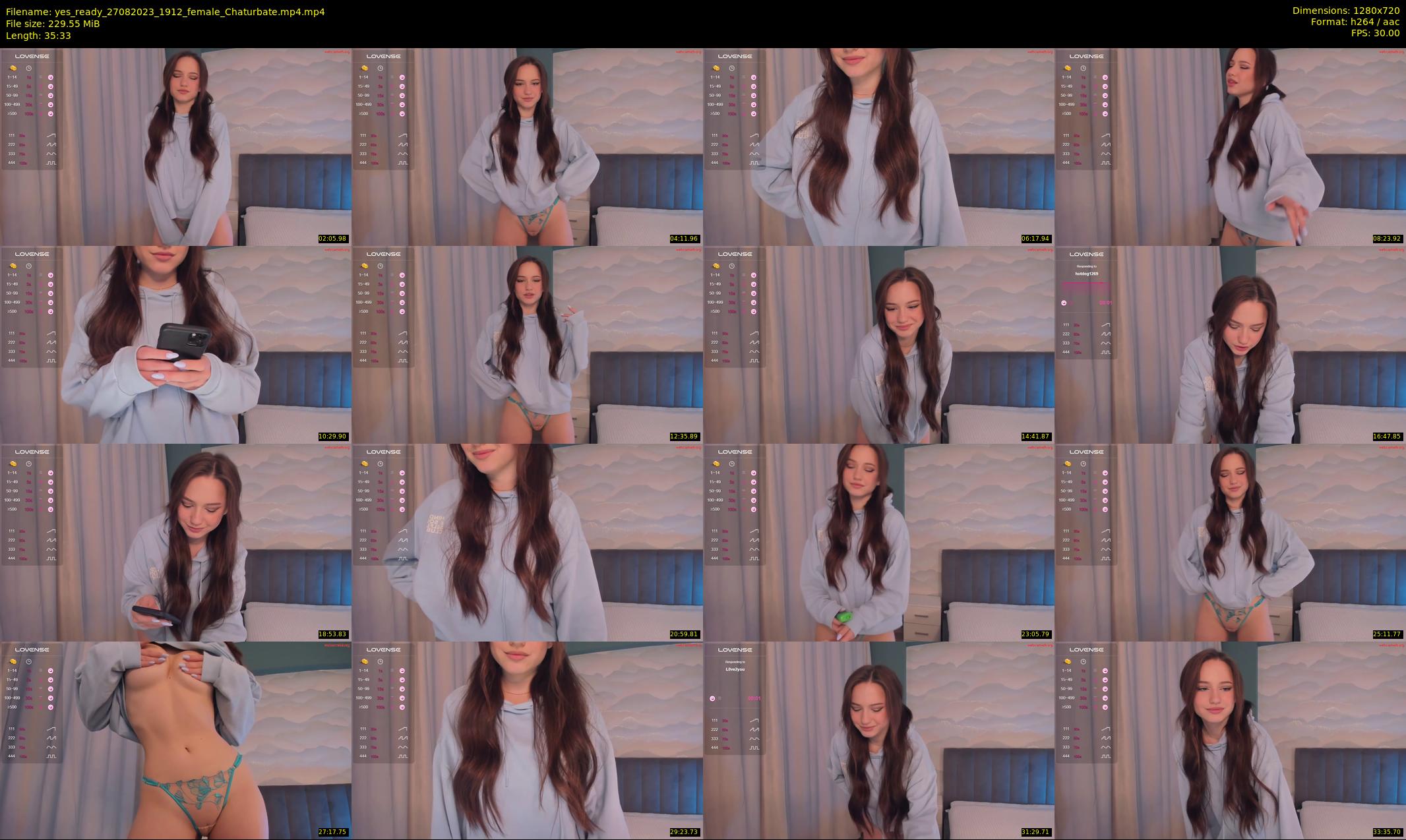 yes_ready — 36 minute Chaturbate female cam show recording, 720p, Aug 27, 2023