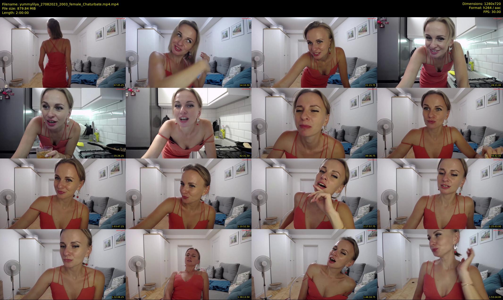 yummylilya — 120 minute Chaturbate female cam show recording, 720p, Aug 27, 2023