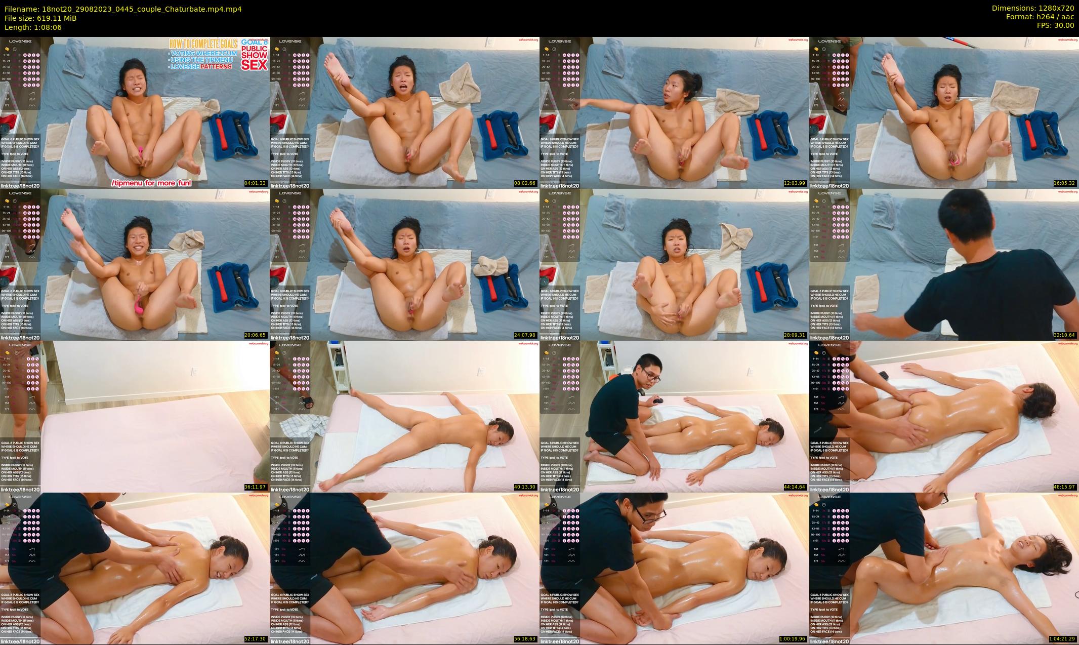 18not20 — 69 minute Chaturbate couple cam show recording, 720p, Aug 29, 2023